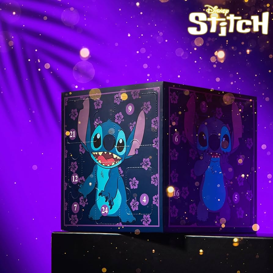 Amazon Disney Stitch Girls Advent Calendar 2025 With 24 Accessories Charms Socks Keyrings Scrunchie Headband Hair Clips Bracelet Gifts For Girls Home Kitchen