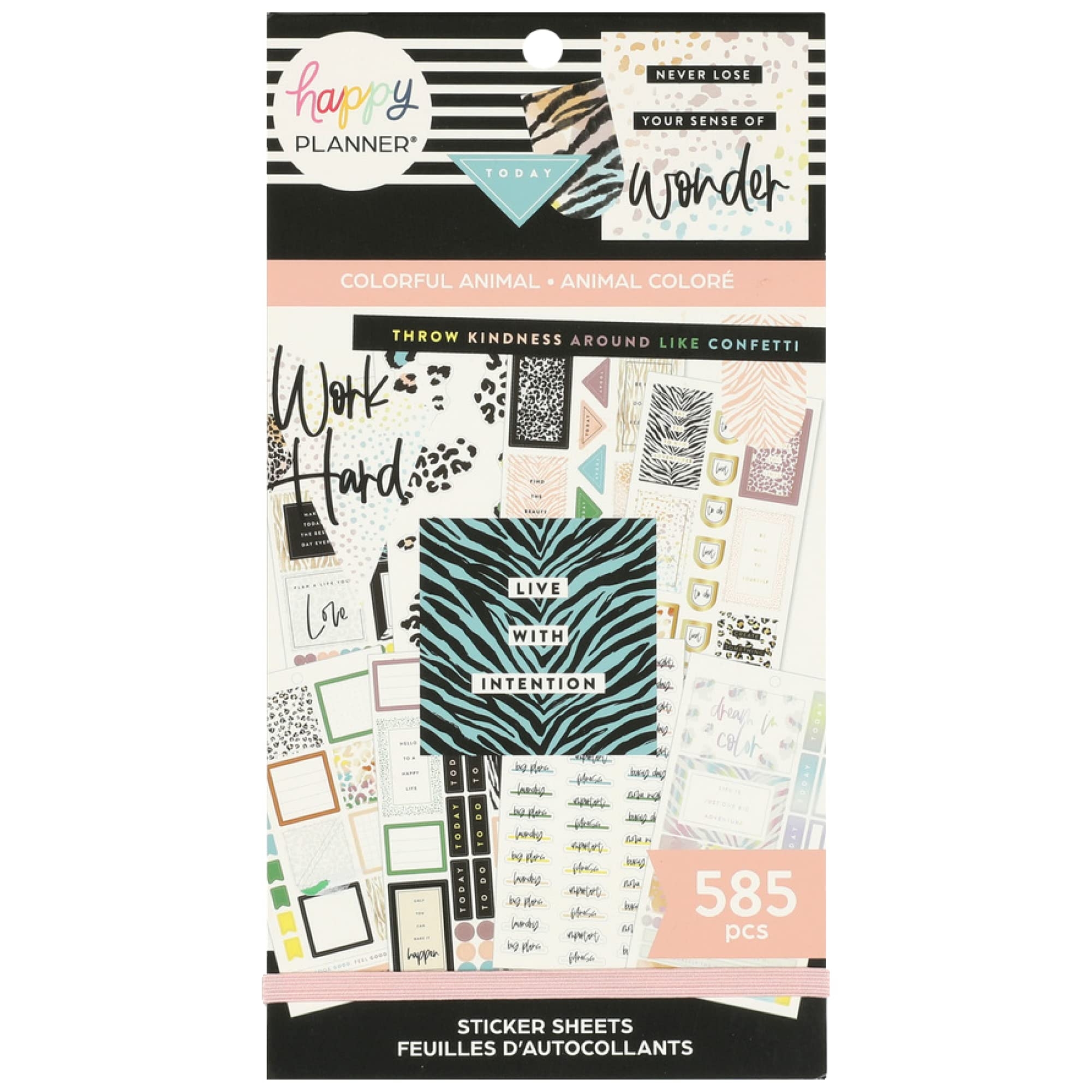 Amazon Happy Planner Sticker Pack For Journals And Diary Planners Multicoloured Scrapbook Accessories Aesthetic Planner Stickers Colourful Animal Theme Classic Size 30 Sheets 585 Total Stickers Office Products