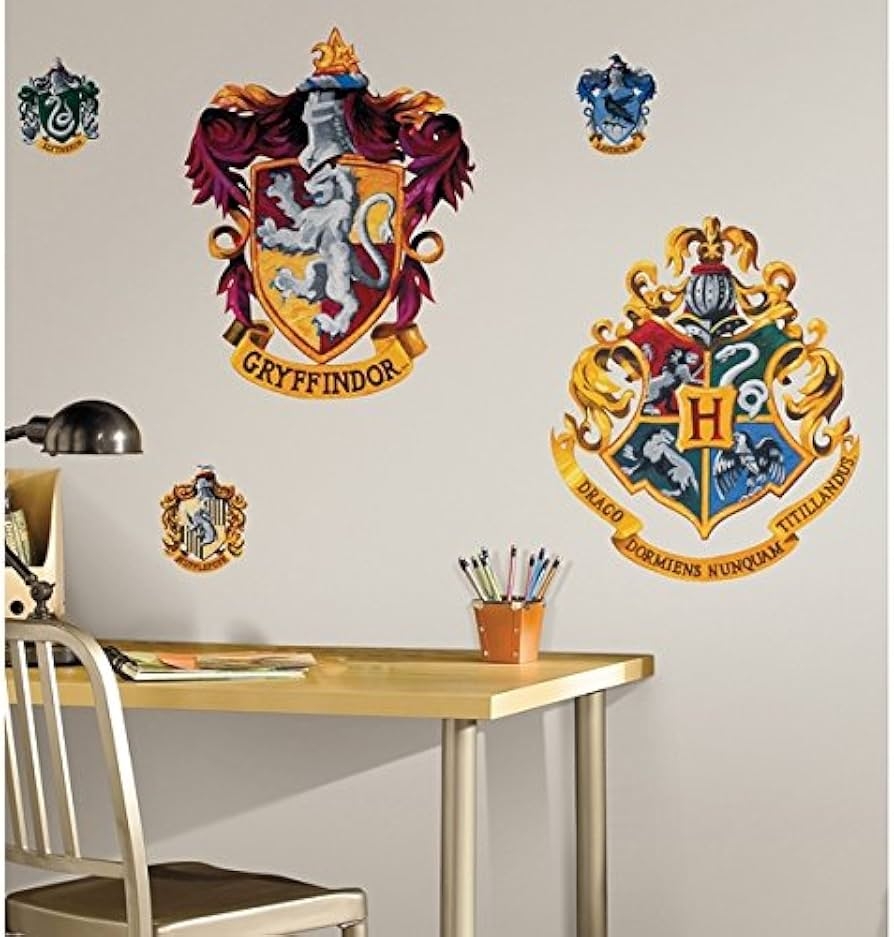 Amazon Harry Potter Crest Peel Stick Giant Wall Decal Tools Home Improvement