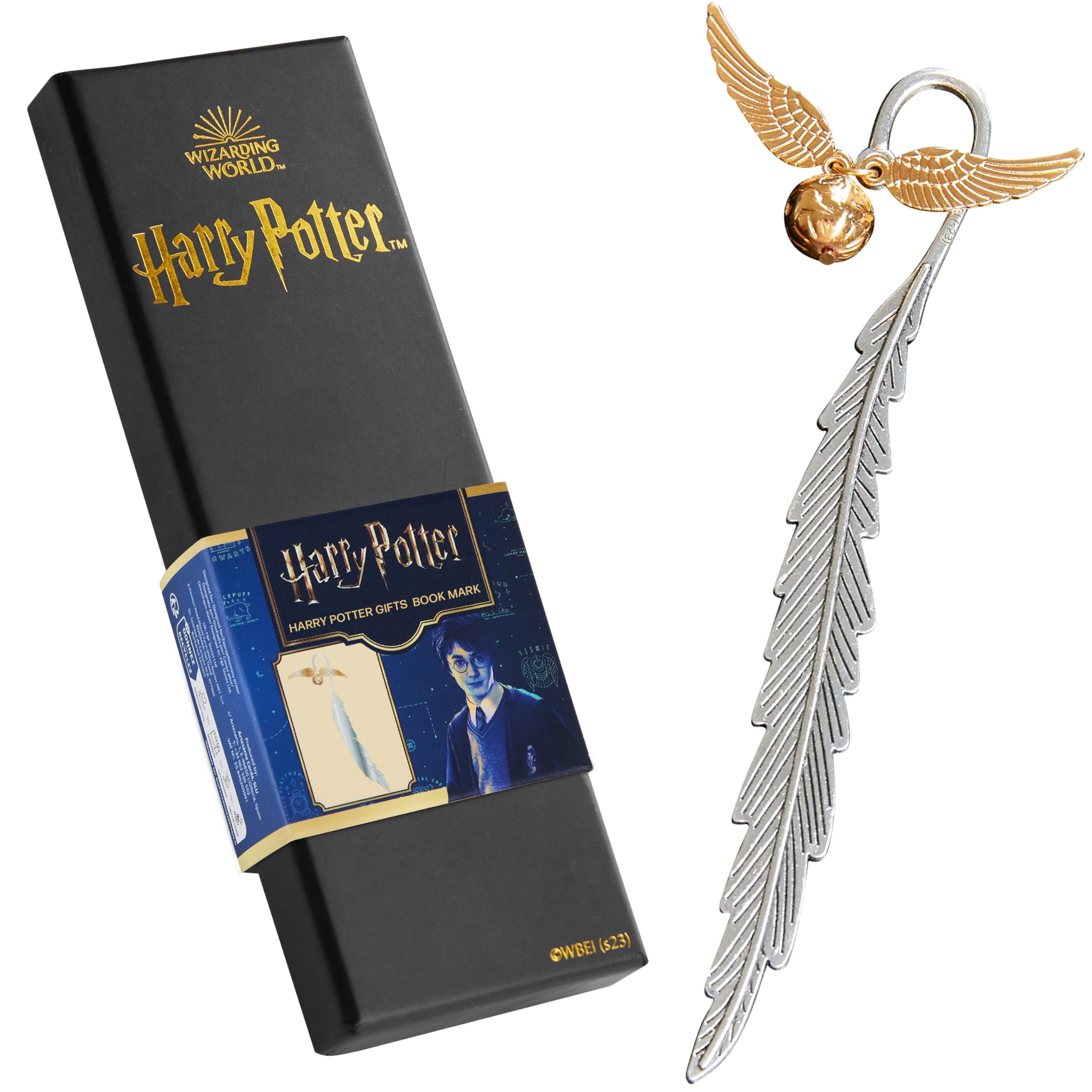 Amazon Harry Potter Metal Bookmark With Hanging Charm Golden Snitch Hogwarts Reading Gifts Book Lovers Gift Box Golden Snitch Office Products