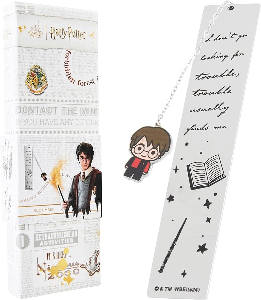 Amazon Harry Potter Metal Bookmark With Hanging Charm Golden Snitch Hogwarts Reading Gifts Book Lovers Gift Box Harry Potter Office Products