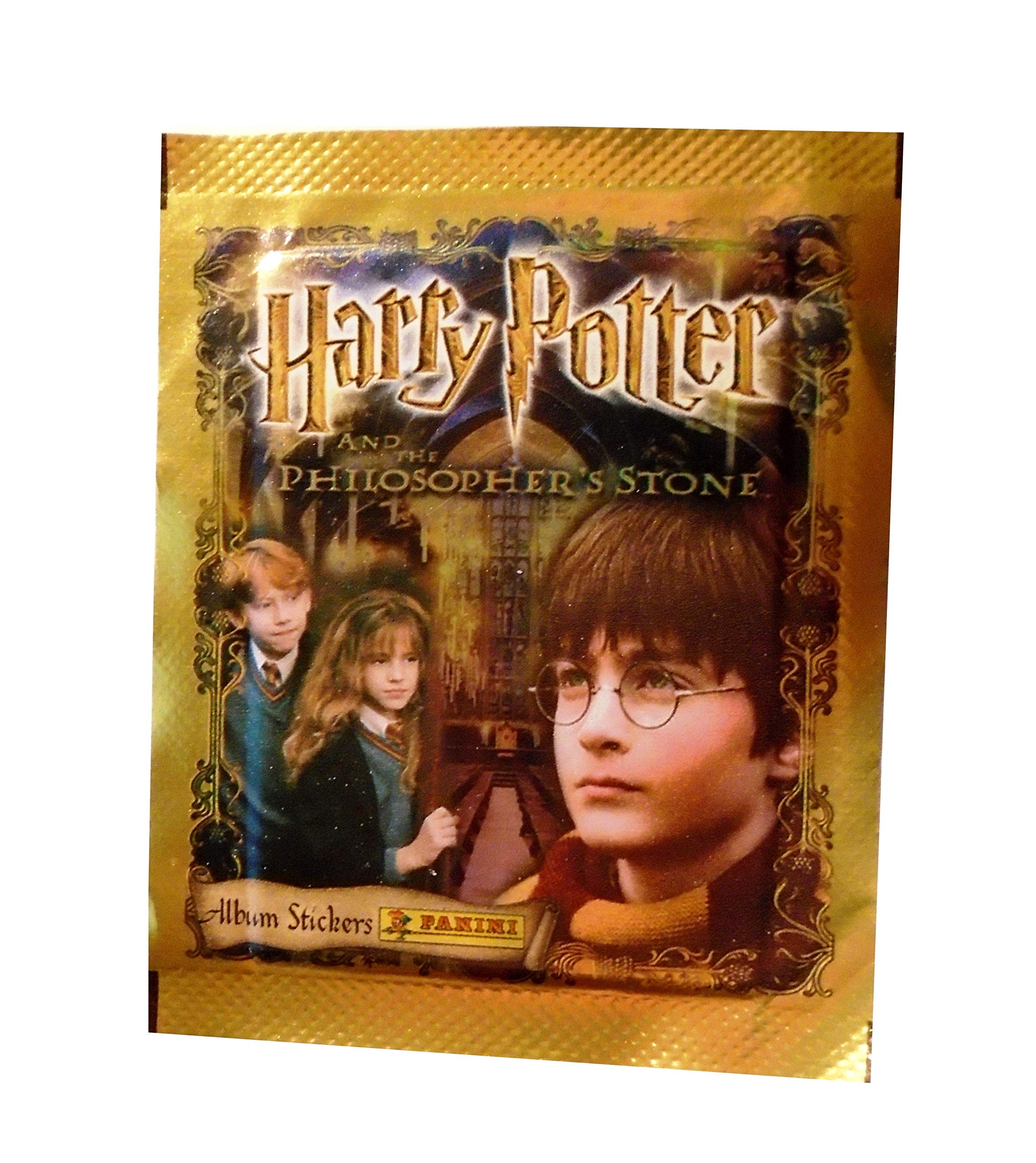 Amazon Harry Potter Panini Stickers Gold Pack Philosopher s Sorcerer s Stone Illustrated 2001 Toys Games