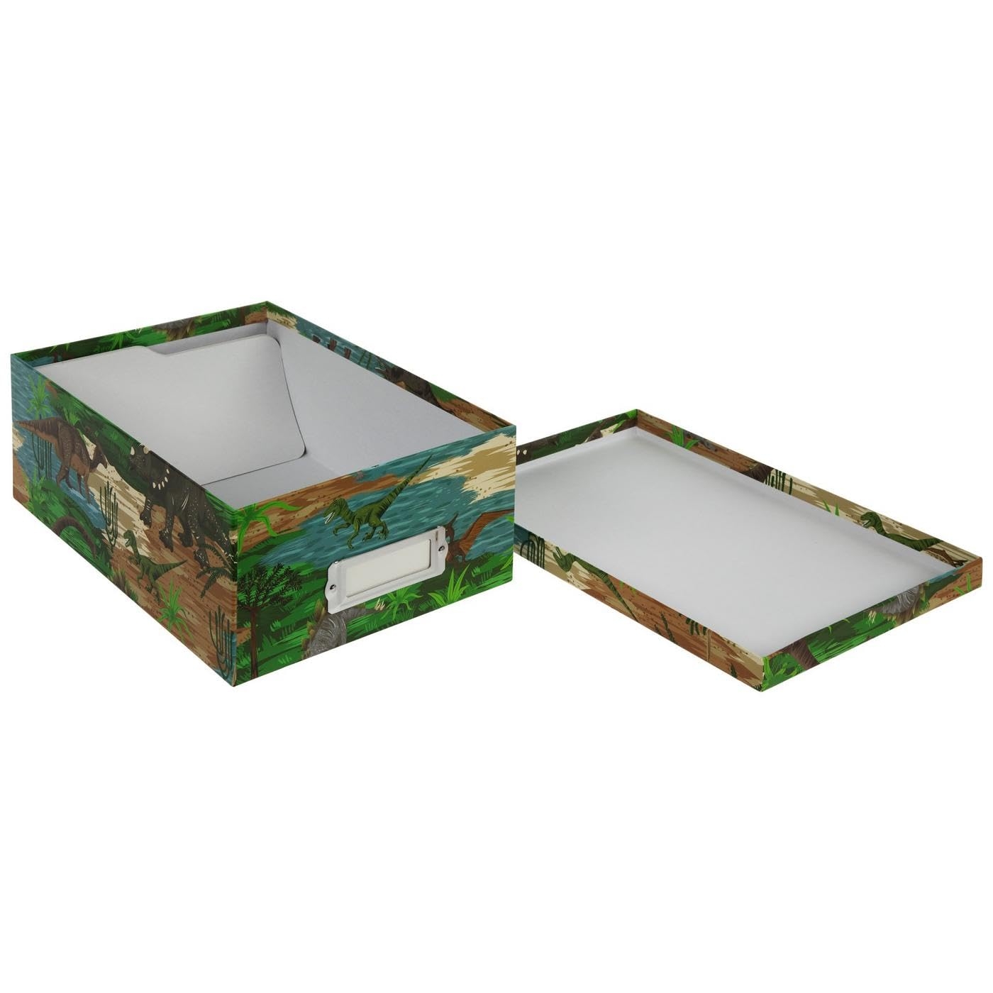 Amazon Hobby Lobby Photo Storage Box With Lid Decorative Boxes Set Of 2 Dinosaurs Home Kitchen