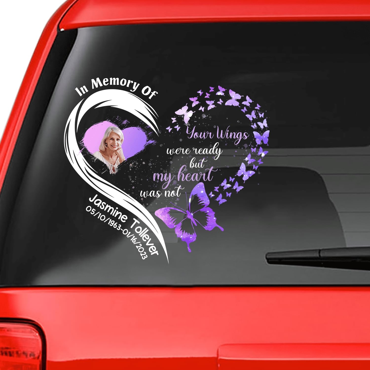 Amazon In Memory Personalized Decal Loss Of Loved One Car Sticker Watercolor Memorial In Memory Of Custom Portraits Memory Sticker Custom Photo Memorial Custom Memory Sticker C01 XL Tools Home