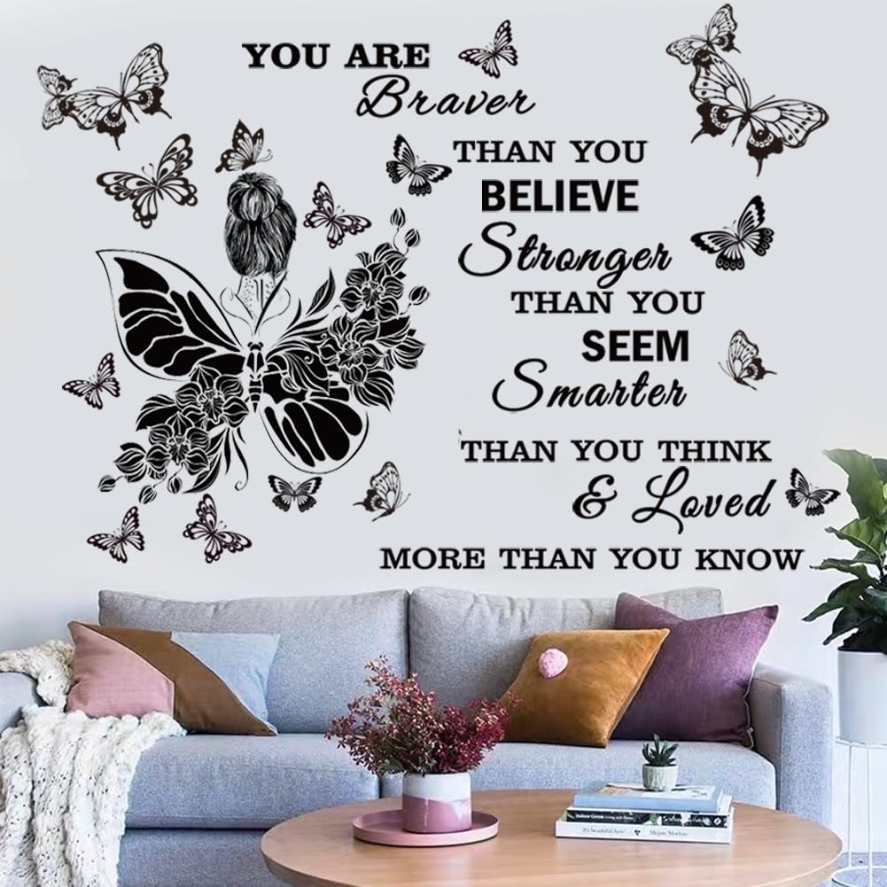 Amazon Inspirational Wall Decals You Are Quote Wall Stickers Peel And Stick Wall Decor Motivational Saying Positive Wall Sticker For Girls Living Room Nursery Playroom Bedroom Daycare Decor Tools Home