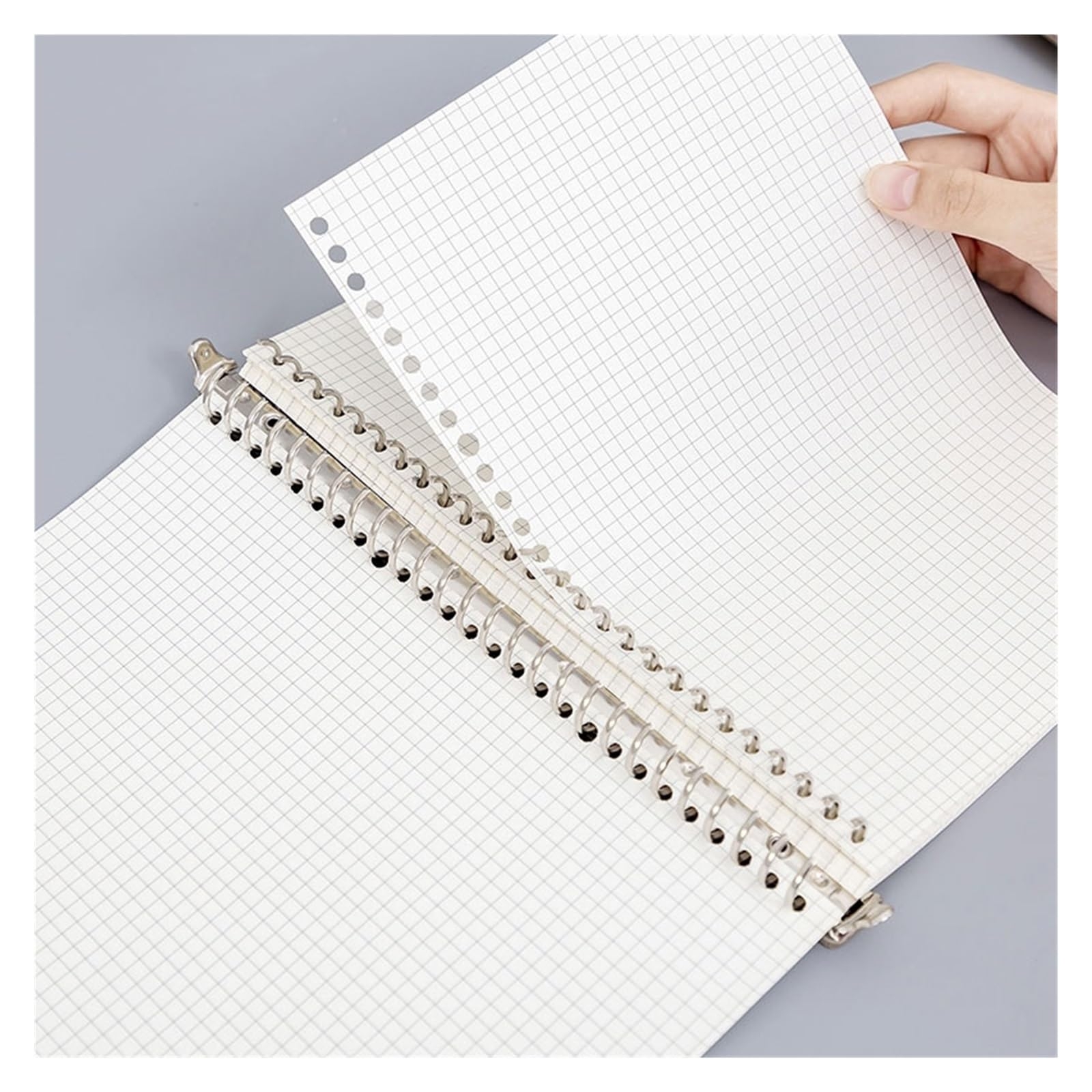 Amazon IOFIT A4 B5 A5 Metal Spiral Binding Lock Up Clip 20 26 30 Hole Loose Leaf Stainless Steel Binding Notebook Buckle Lock Up Office Color A5 20 Hole Size 1 Office Products