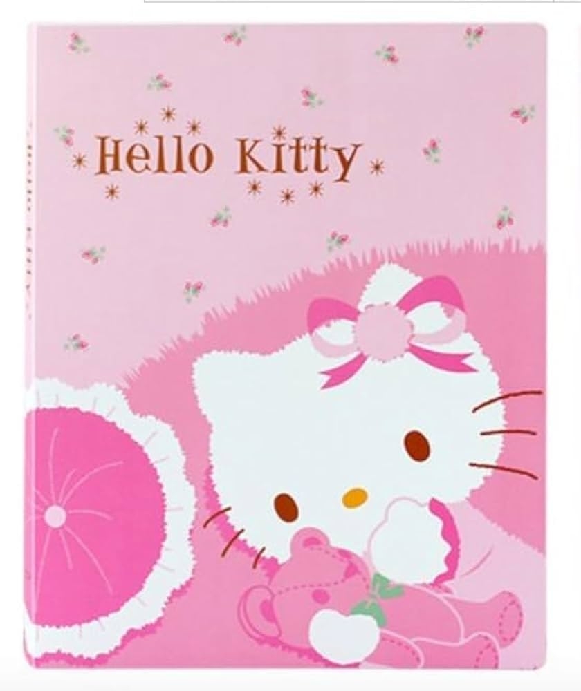 Amazon Kitty s 20 Sheet Portfolio Binder For A4 Officially Licensed 2 Designs With Mini Pouch Kitty s Teddy Office Products