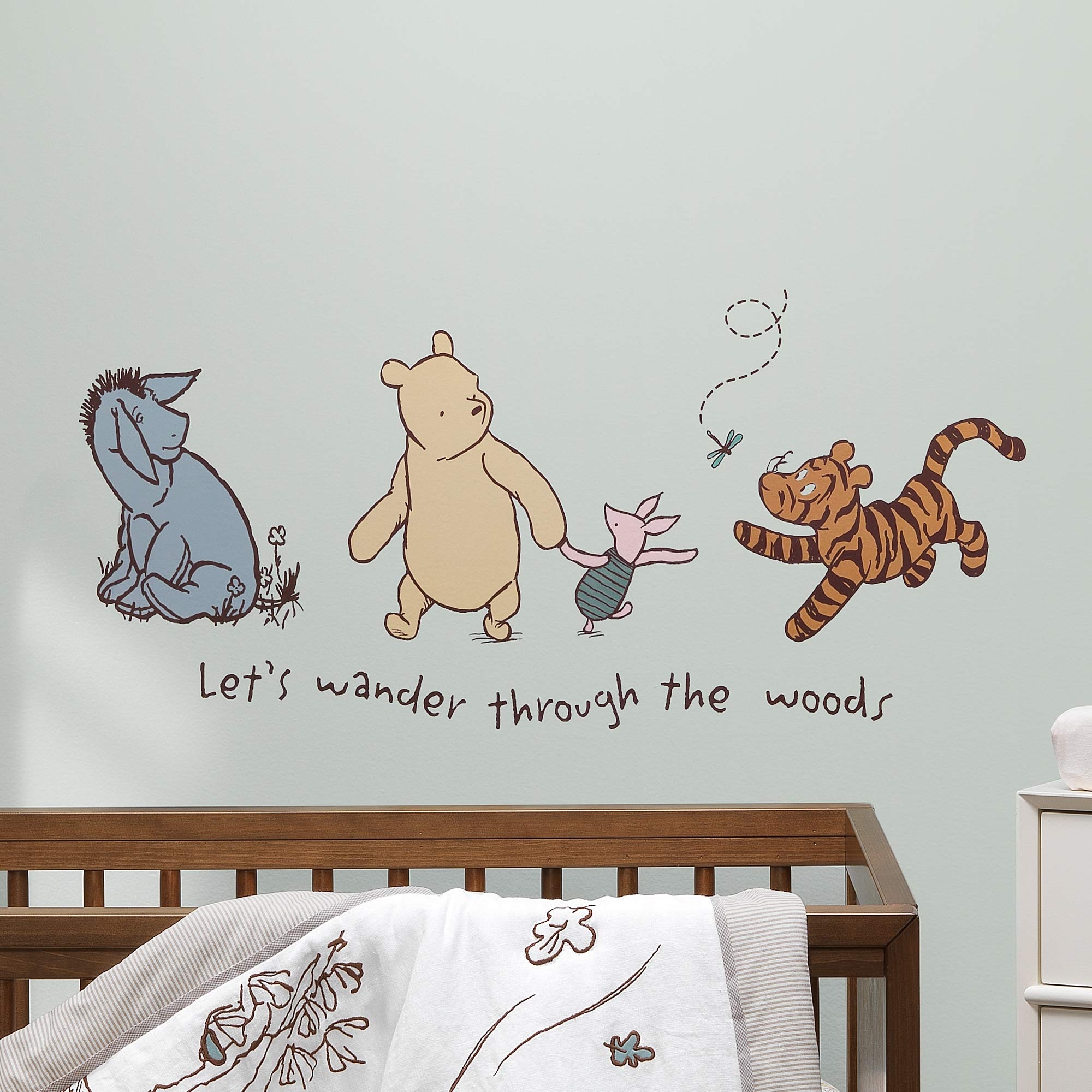Amazon Lambs Ivy Storytime Pooh Wall Decals Beige Animals Disney Bear Baby