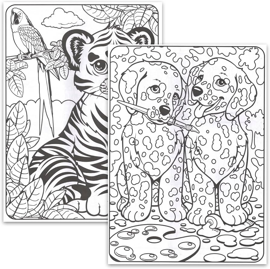 Amazon Lisa Frank Coloring Book For Adults Relaxation Set Advanced Lisa Frank Adult Coloring Book With 50 Stickers Lisa Frank Bundle Toys Games