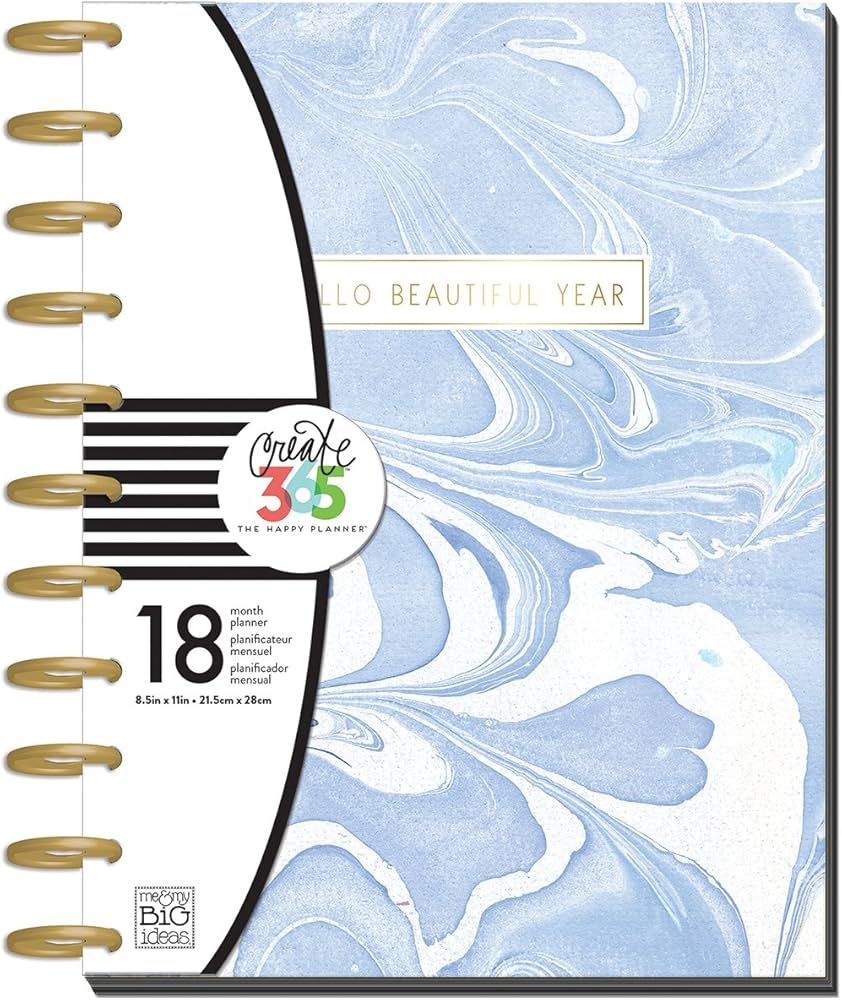 Amazon Me My BIG Ideas Create 365 The Happy Planner Big Big Modern Marble Jul 2017 Dec 2018 Office Products