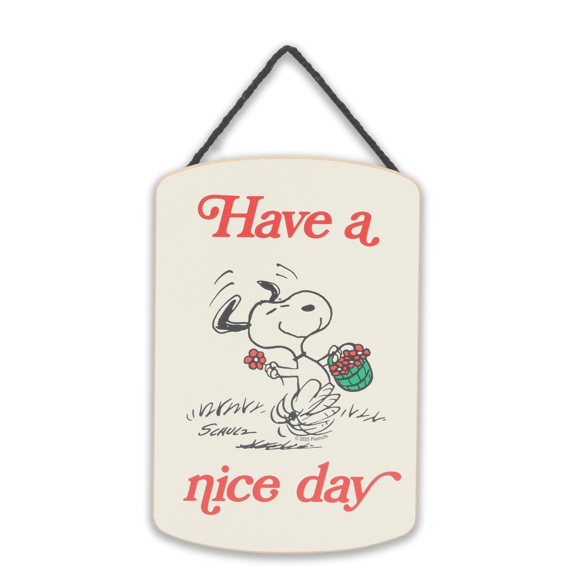 Amazon Peanuts Snoopy Have A Nice Day Hanging Wood Wall Decor Fun Snoopy Sign For Home Great Gift Idea Everything Else