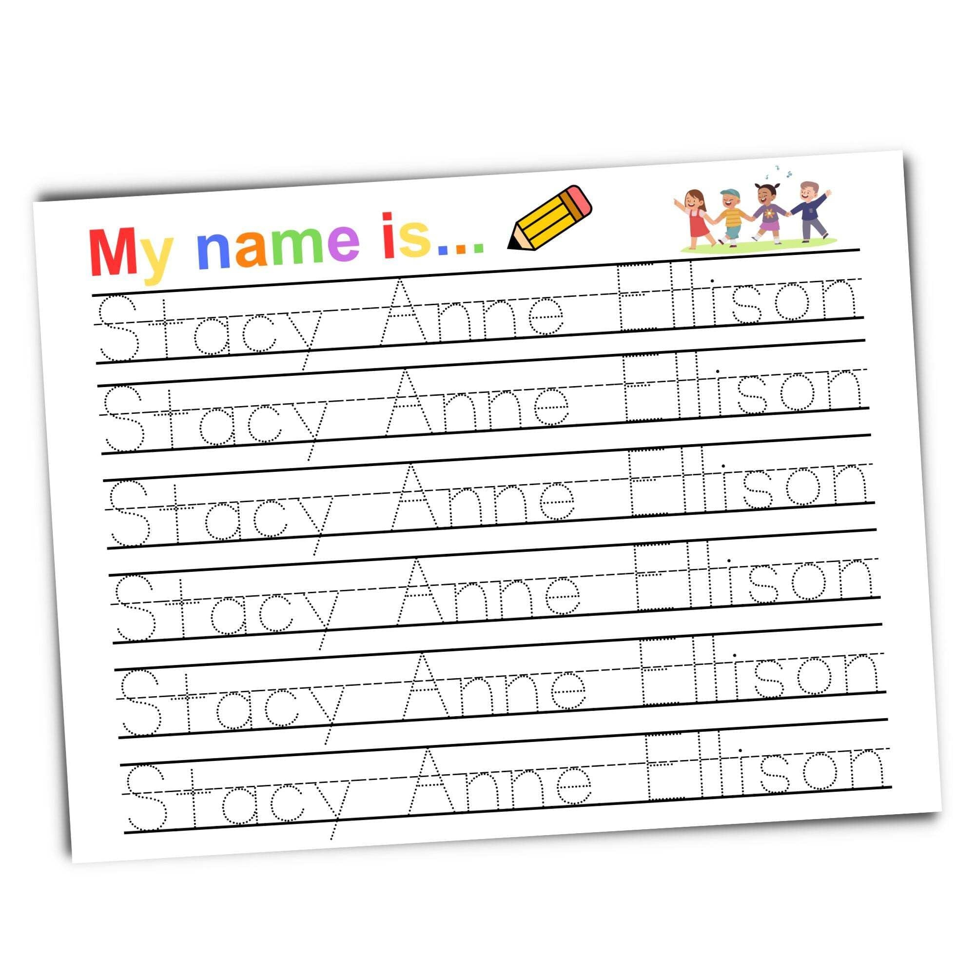 practice writing name