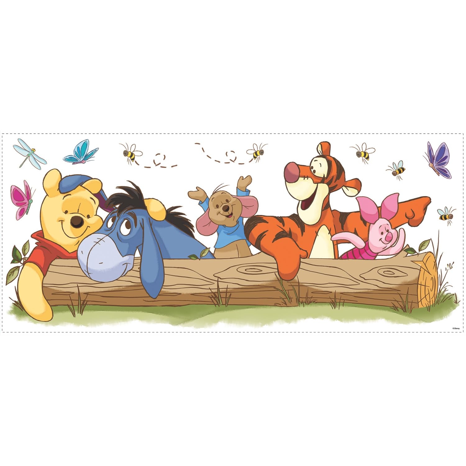 Amazon RoomMates Disney Pooh And Friends Outdoor Fun Giant Peel And Stick Wall Decals RMK2553GM Baby