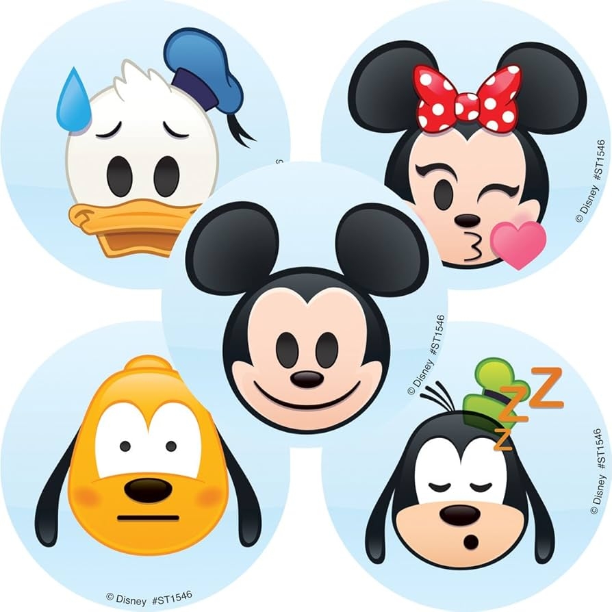 Amazon SmileMakers Mickey Mouse Emoji Stickers Prizes And Giveaways 100 Per Pack Toys Games