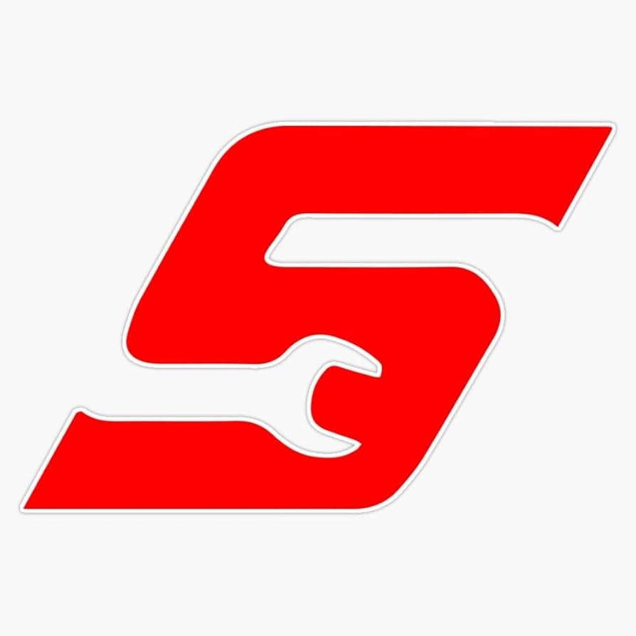 Amazon Snap On Tools S Wrench Logo Red Sticker Bumper Sticker Vinyl Decal 5 