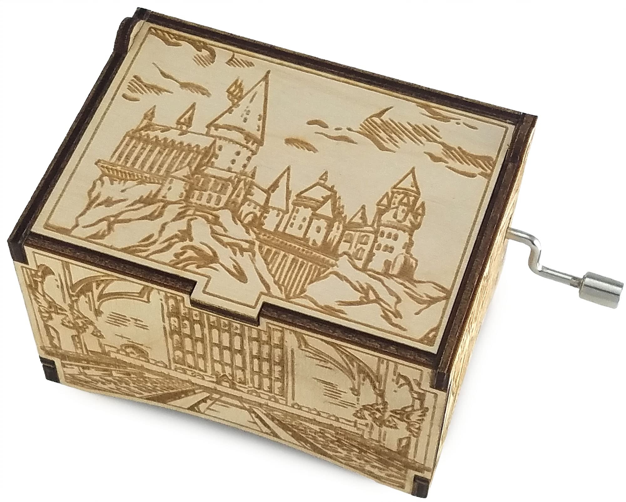 Amazon TheLaser sEdge Hogwarts Castle Harry Potter Music Box With Movies Hedwig s Theme Gifts For Women Men Birthday Christmas Mother s Day Anniversary Or Merchandise Decor Personalized Home Kitchen