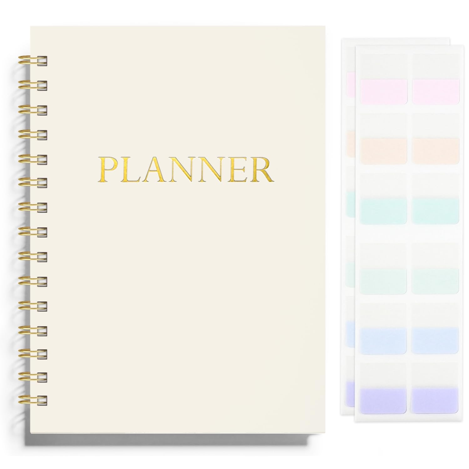 Amazon Undated Weekly And Monthly Planner Spiral Bound Weekly Goals Notebook To Do List Habit Tracker Journal Academic Aesthetic Stylish School Or Office Supplies 6 1 X 8 4 Cream Office Products