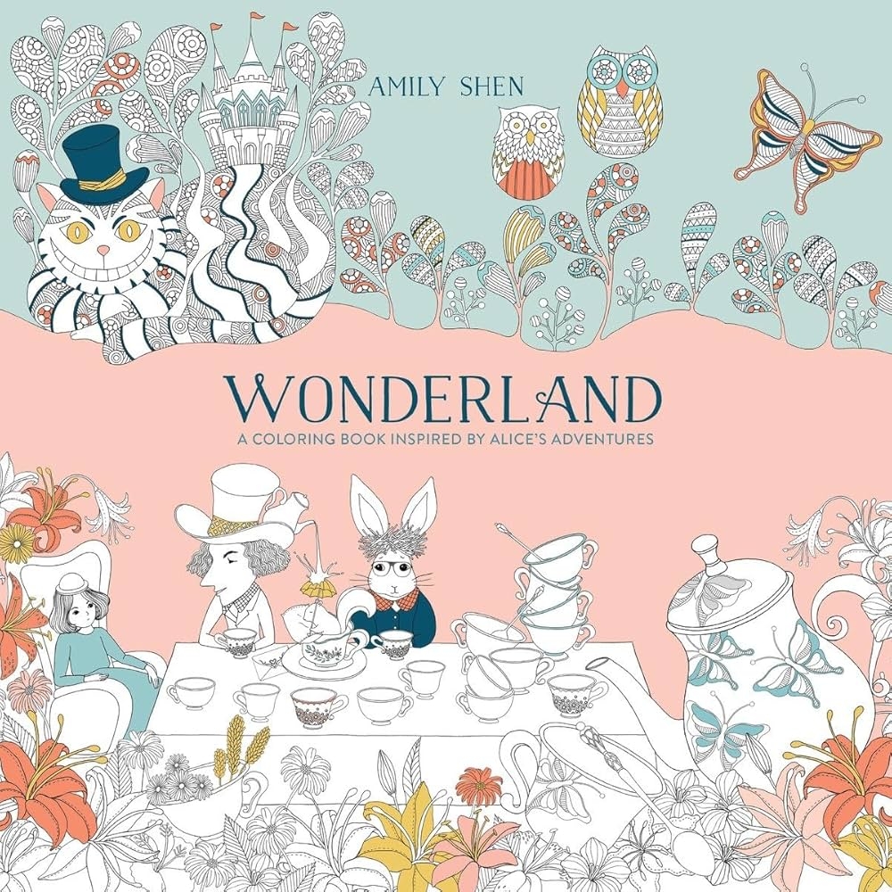 Amazon Wonderland A Coloring Book Inspired By Alice s Adventures 9780399578465 Shen Amily Books