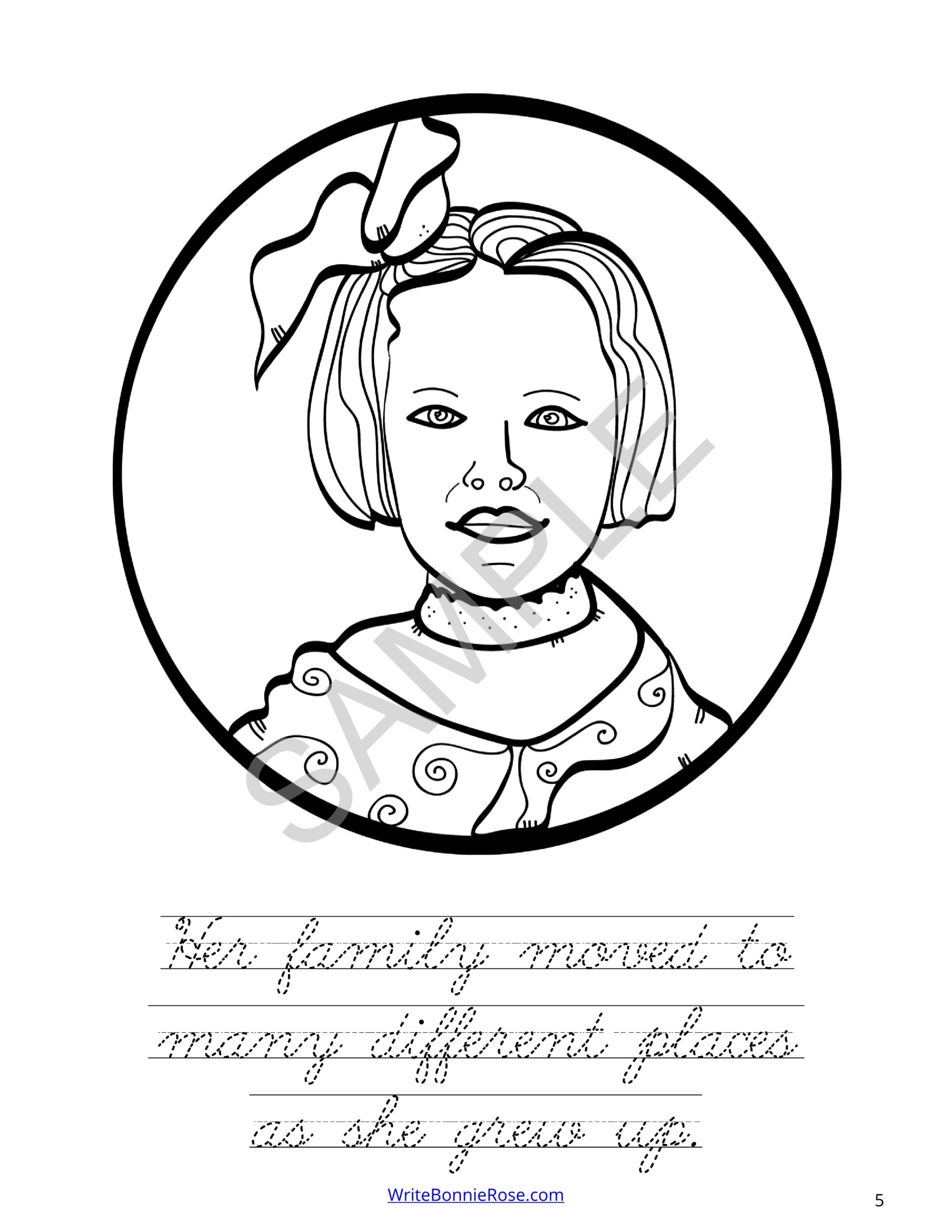 Amelia Earhart Coloring Book Level C Made By Teachers