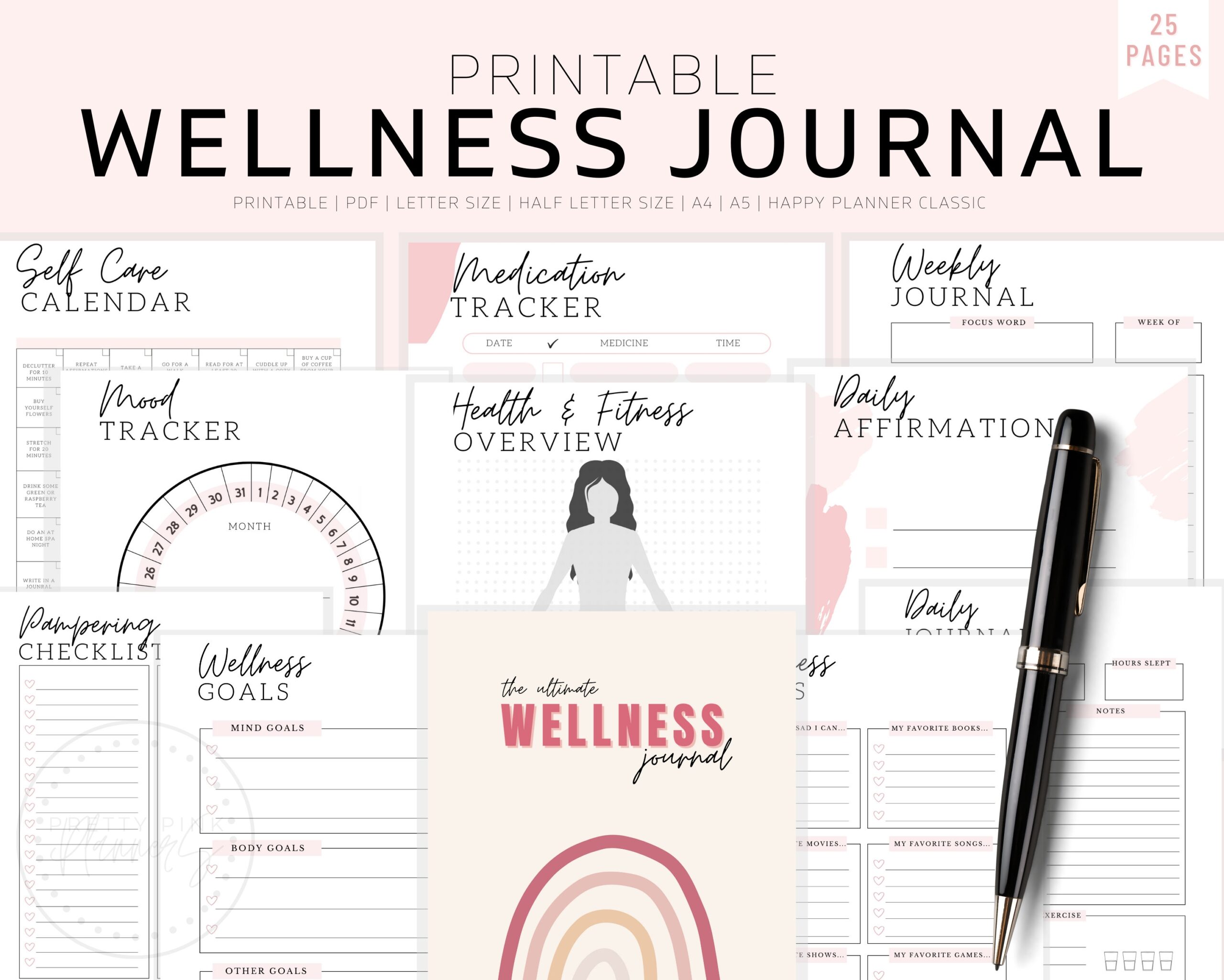 And Manifestation 5 MINUTES A DAY Self Care Journal With Prompts Daily Reflection Notebook Mental Health Journal For More Positivity Anxiety Guided Journal For Clever Fox