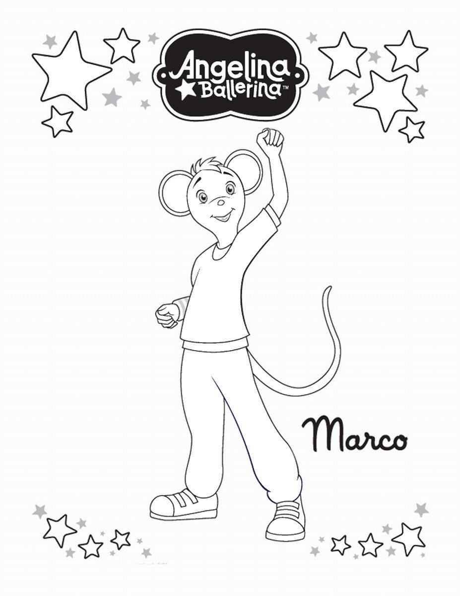 Angelina Ballerina Coloring Pages