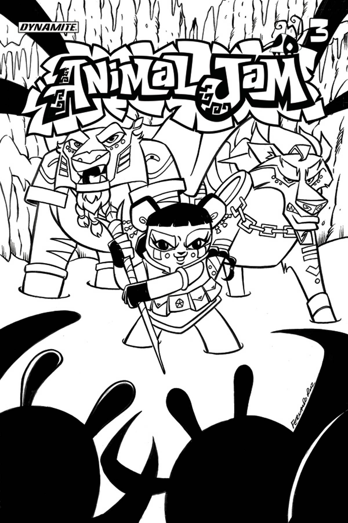 Animal Jam 3 Cover C Coloring Book Cover ComicHub