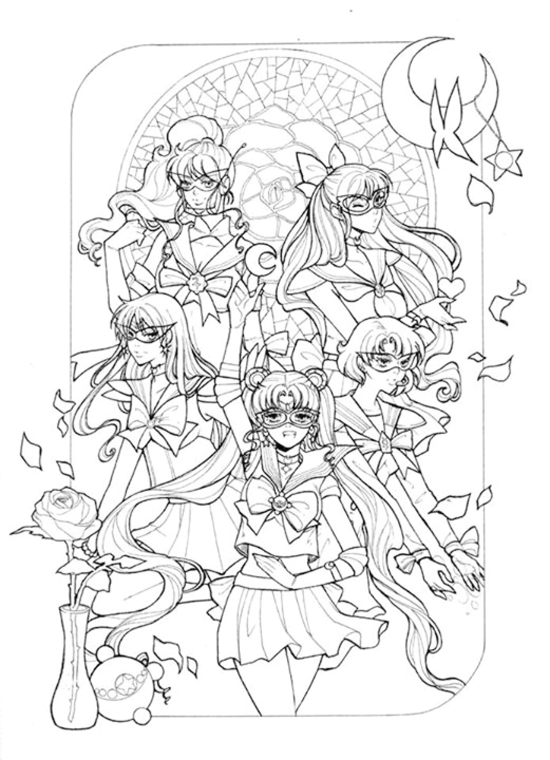 cute sailor moon coloring pages