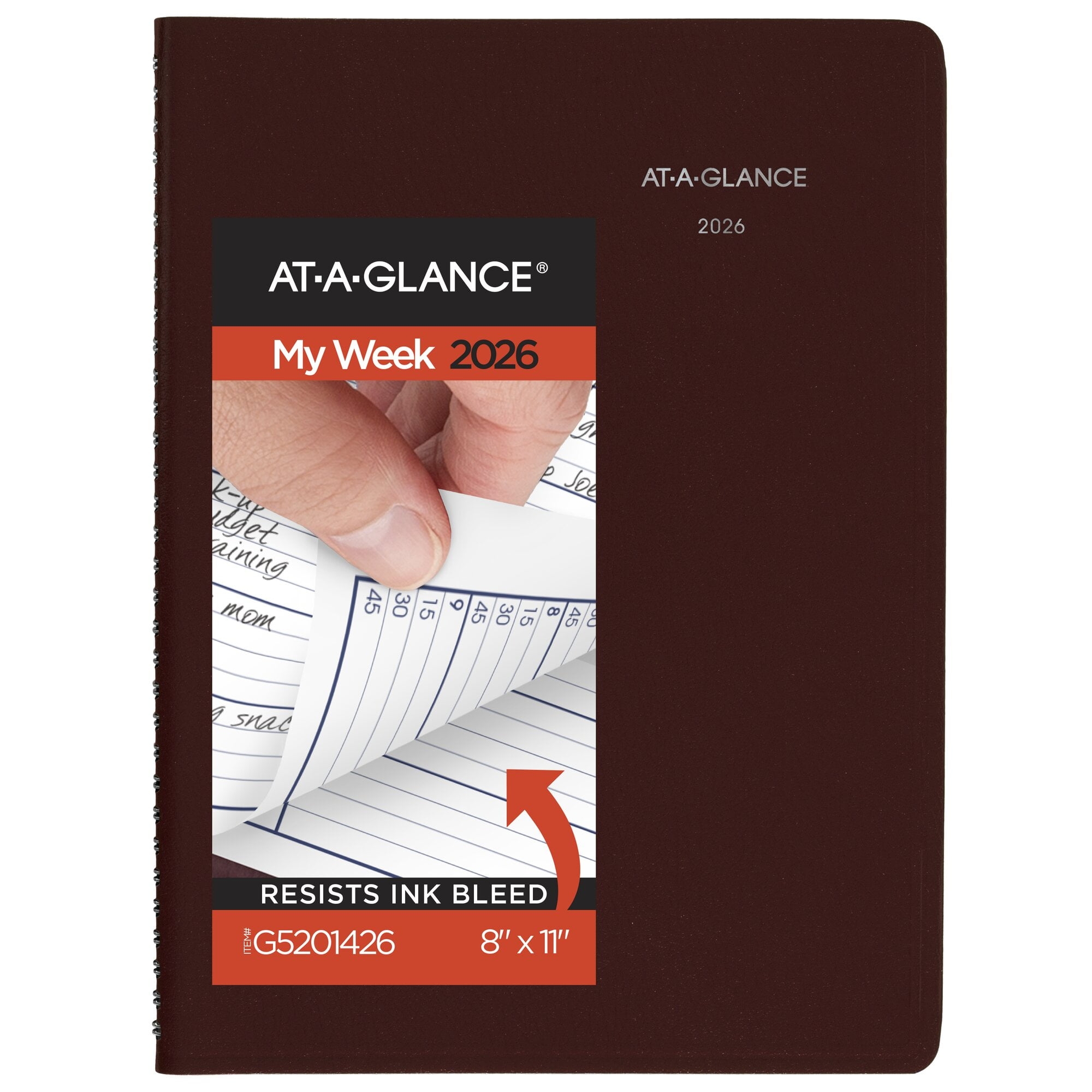 AT A GLANCE 2026 Weekly Appointment Book Planner Navy Large 8 14 X 11 Weekly Walmart