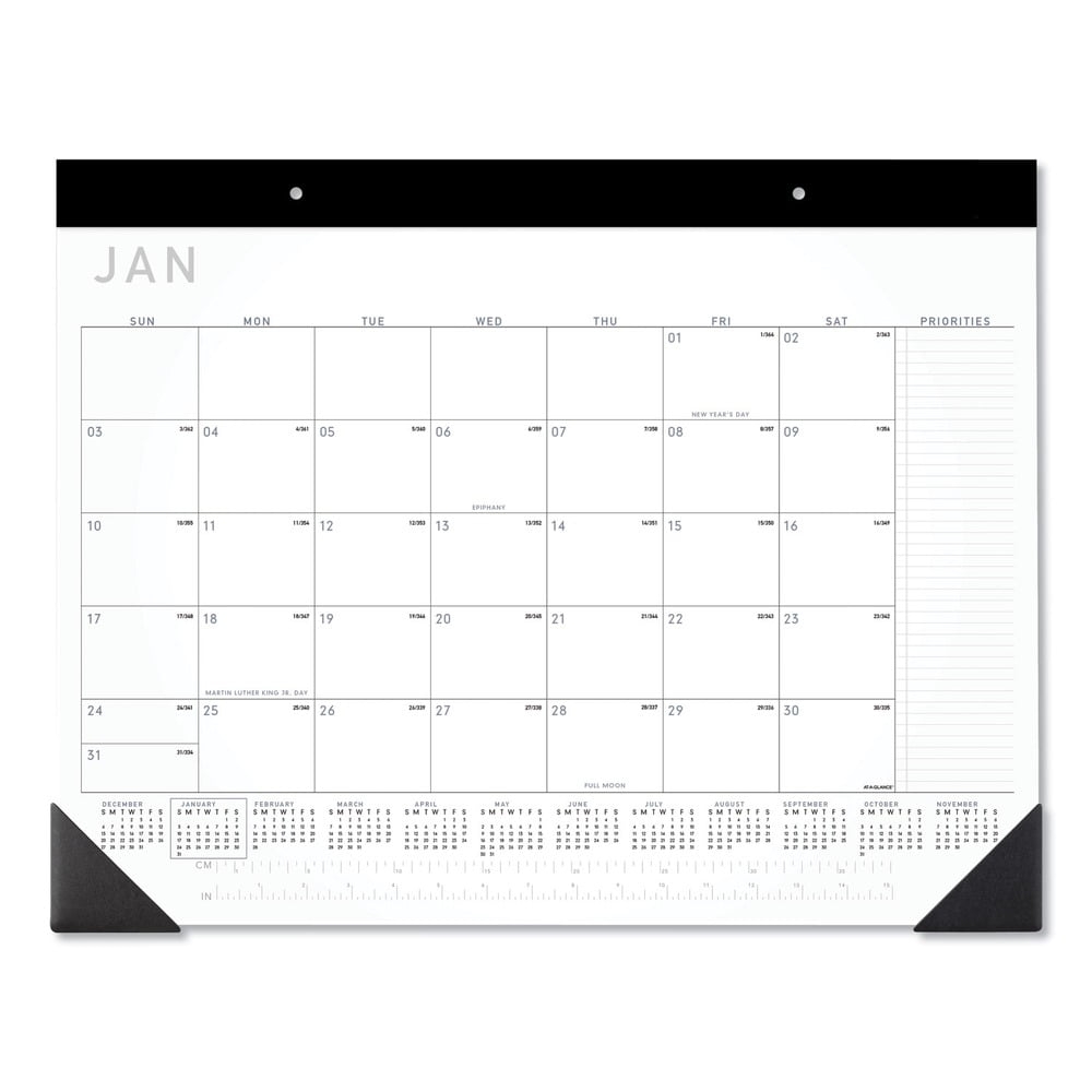 AT A GLANCE Contemporary 2025 Monthly Desk Pad Calendar Standard 21 34 X 17 Walmart