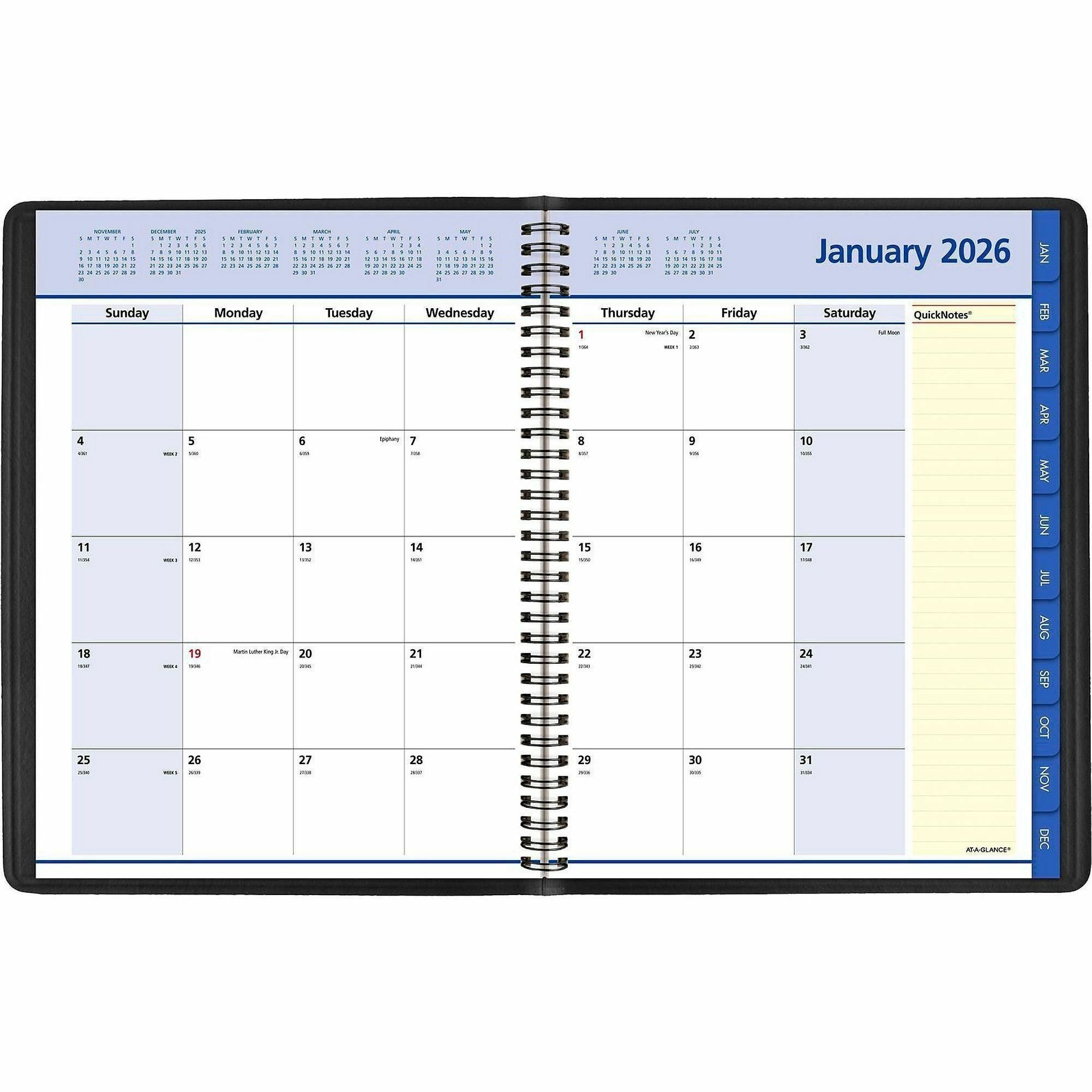 at a glance monthly planner