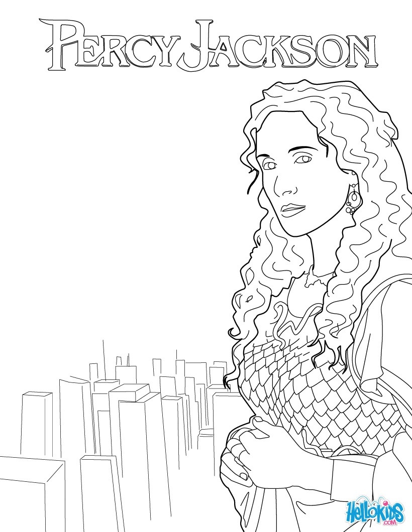 coloring pages of percy jackson