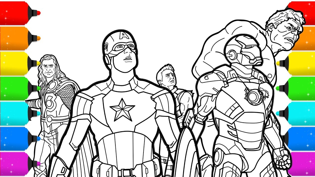 avengers coloring pages to print
