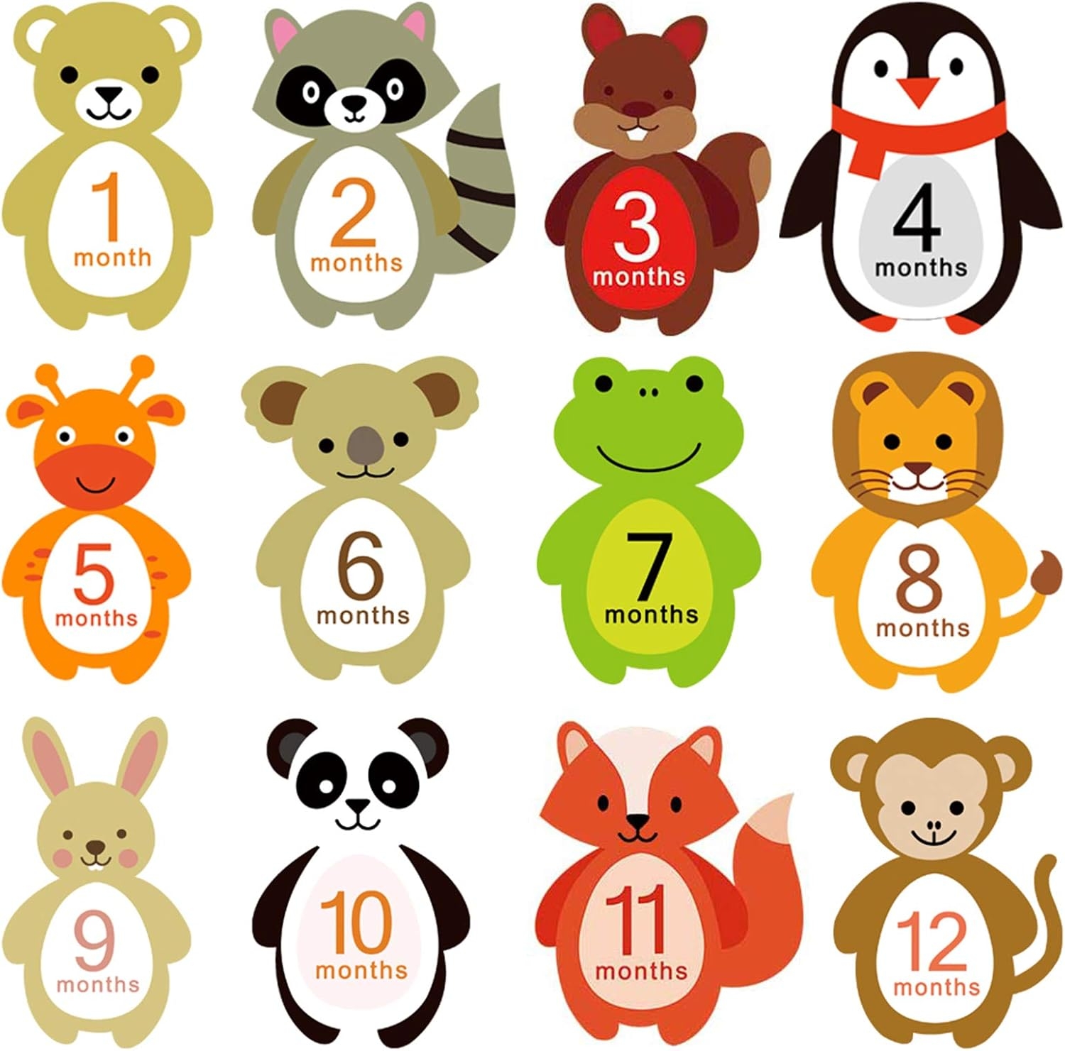 month by month stickers