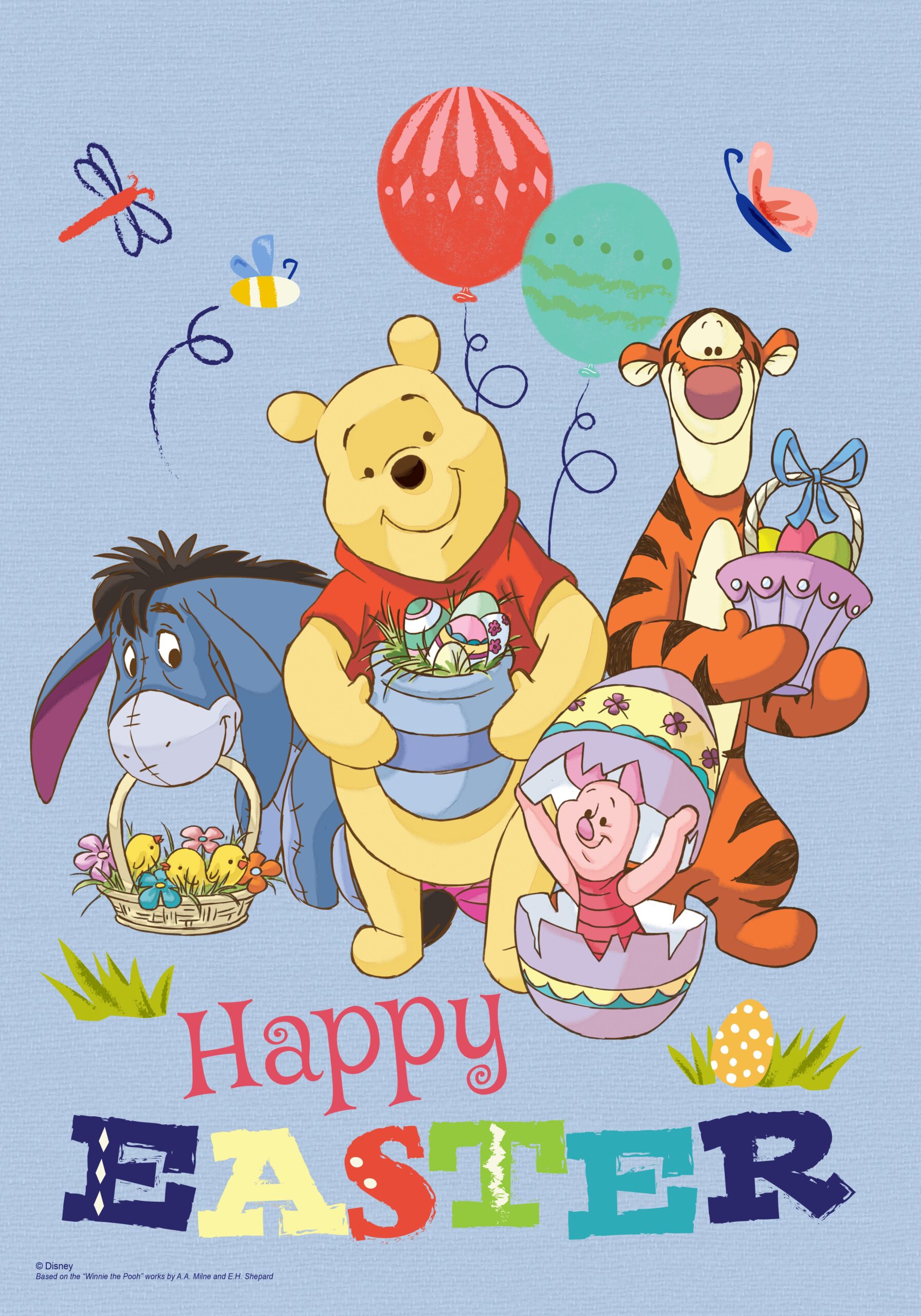 Back Yard Glory Disney Winnie The Pooh Happy Easter Garden Flag 12 5 X 18 Officially Licensed Disney Product Flag Stand Sold Separately Wayfair