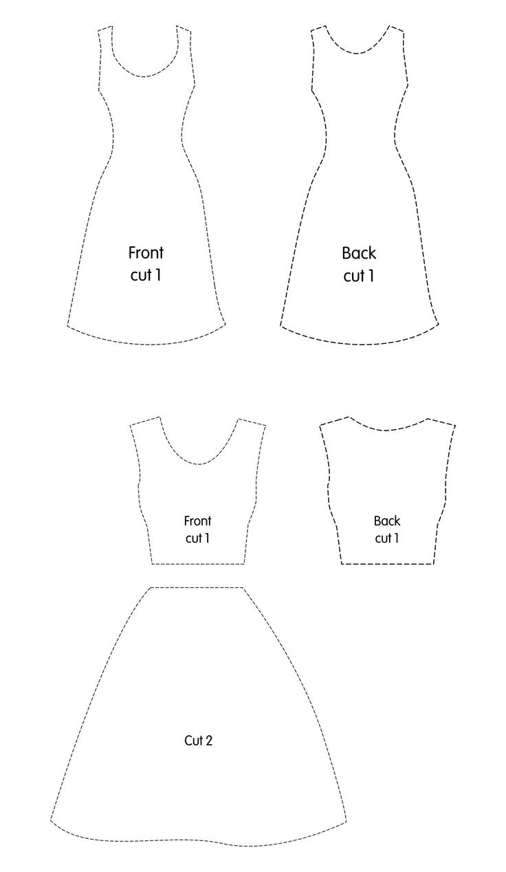 Barbie Clothes Templates 20 Free PDF Printables Printablee