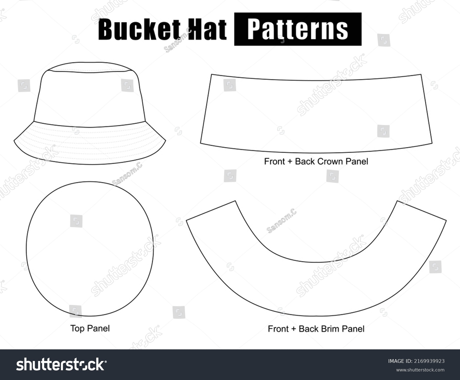 free printable bucket hat pattern