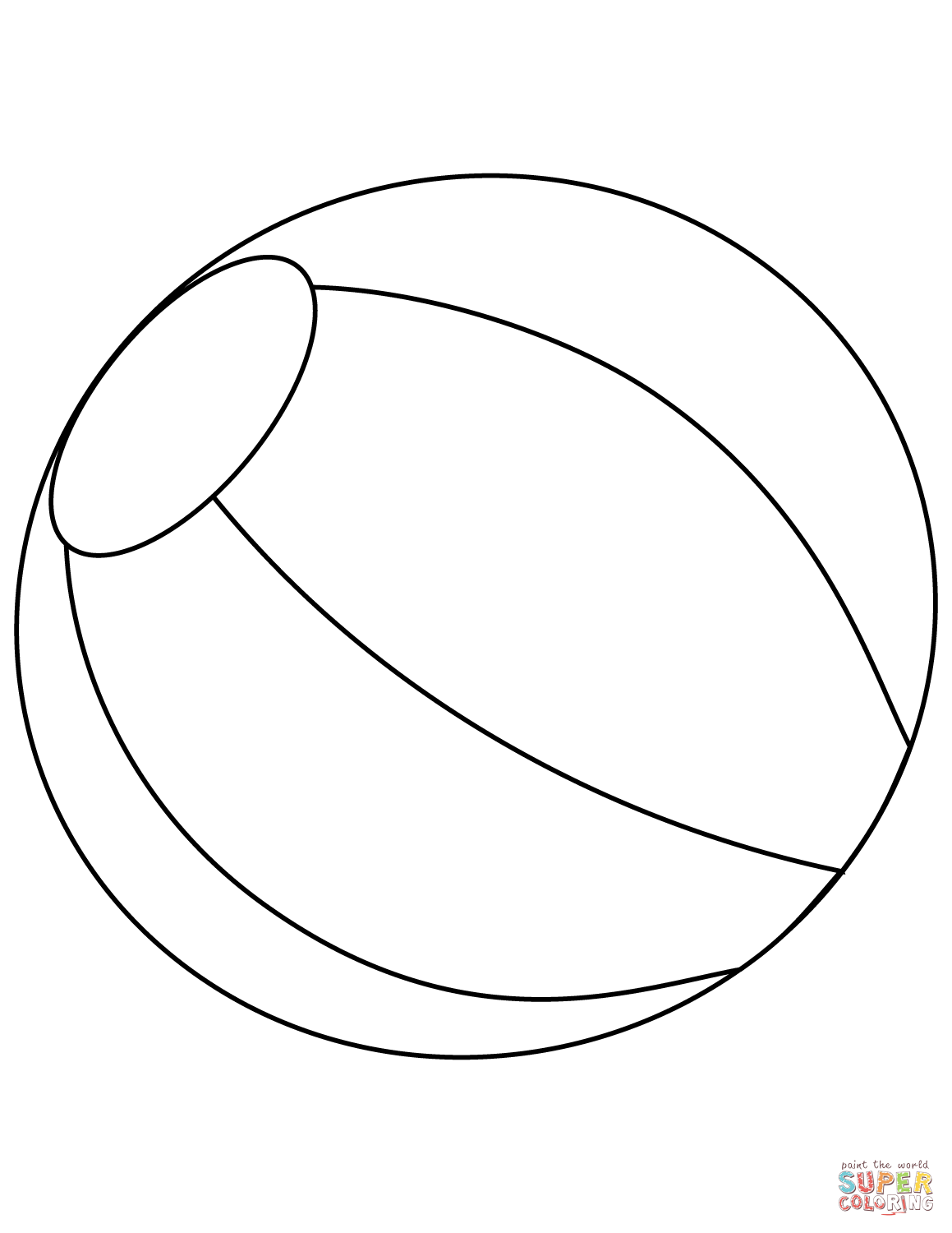 Beach Ball 25 Free Printable Coloring Pages