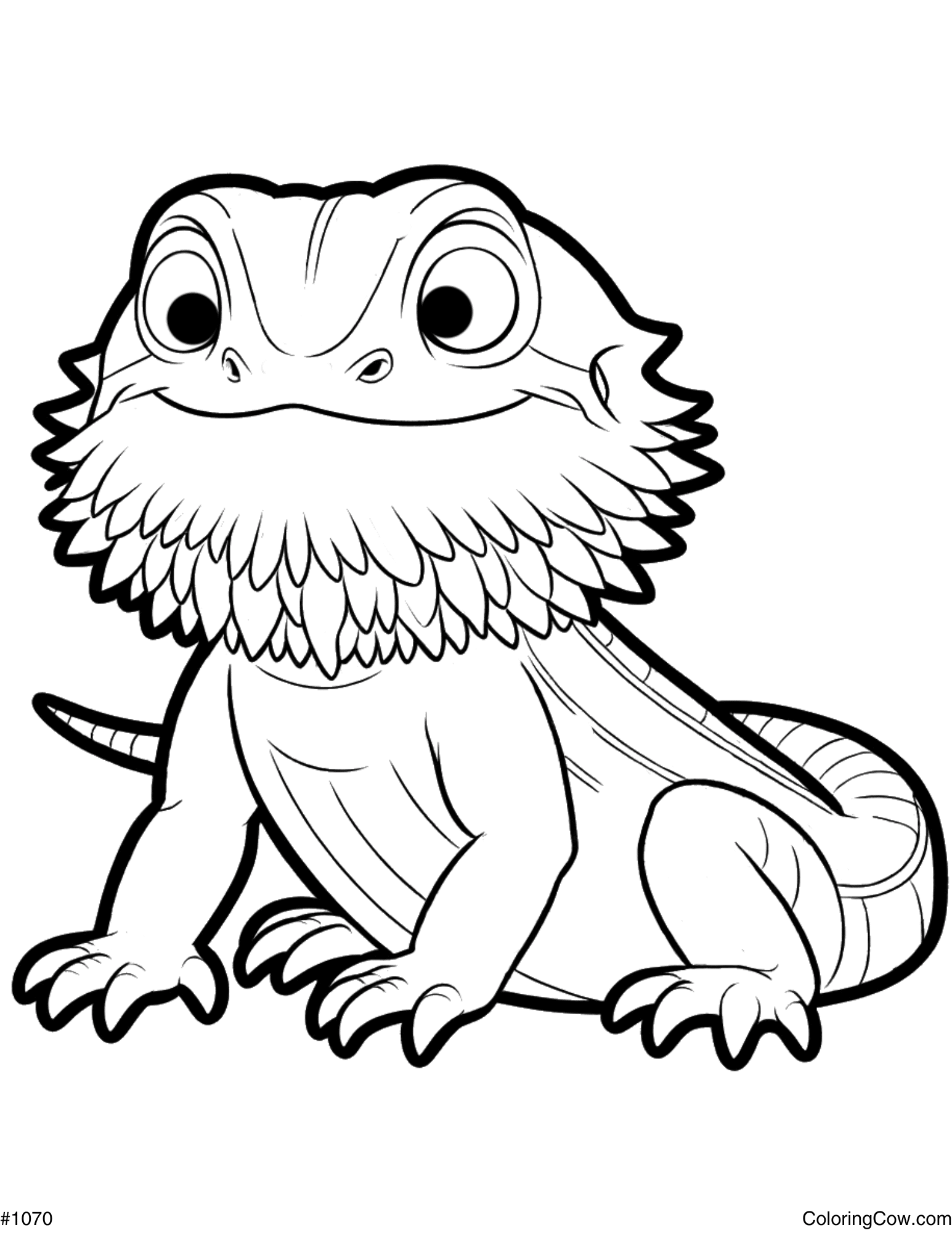 Bearded Dragon Coloring Page