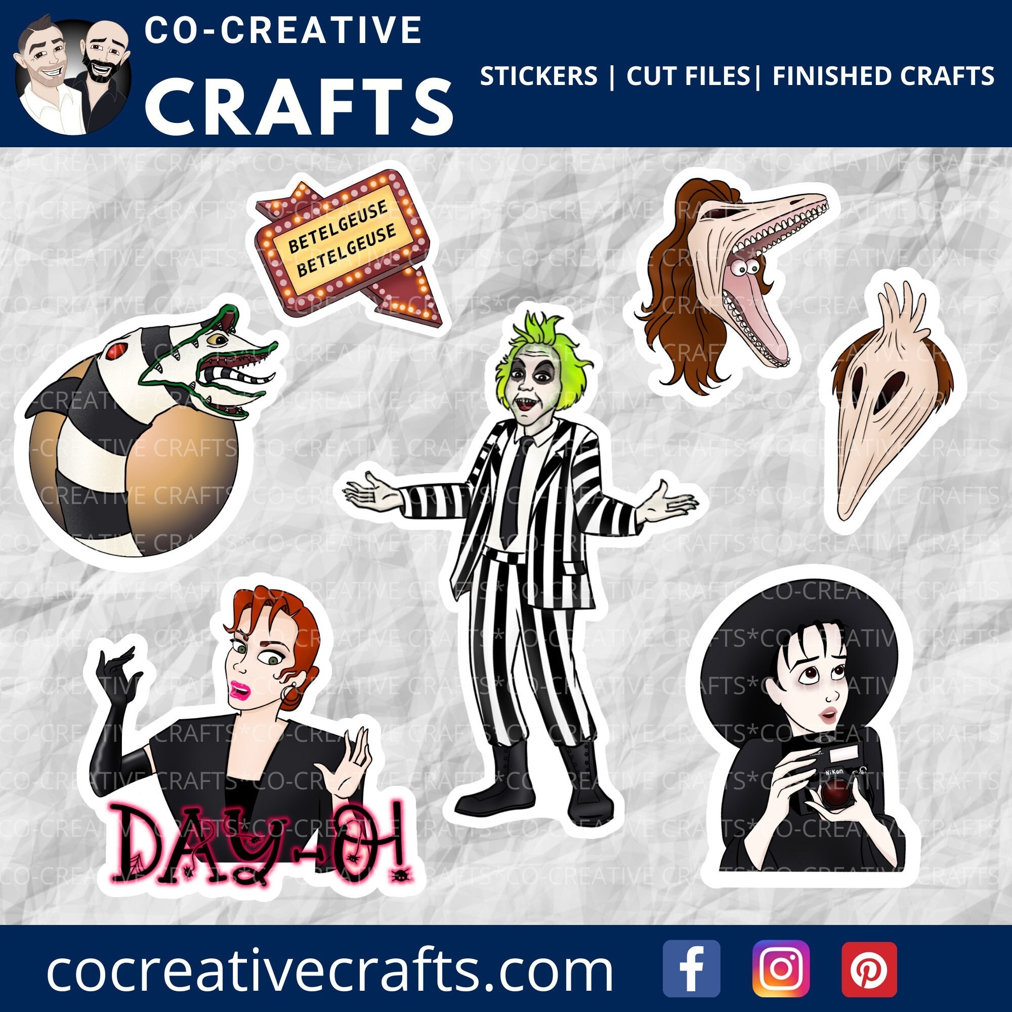 Beetlejuice Stickers Magnets Movie Stickers 80s Stickers Laptop Notebook Planner Water Bottle Stickers Etsy