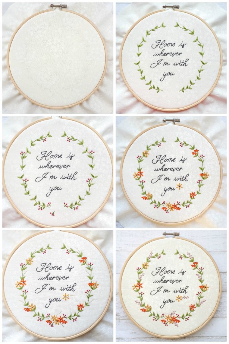 Beginner Floral Embroidery Pattern The Yellow Birdhouse