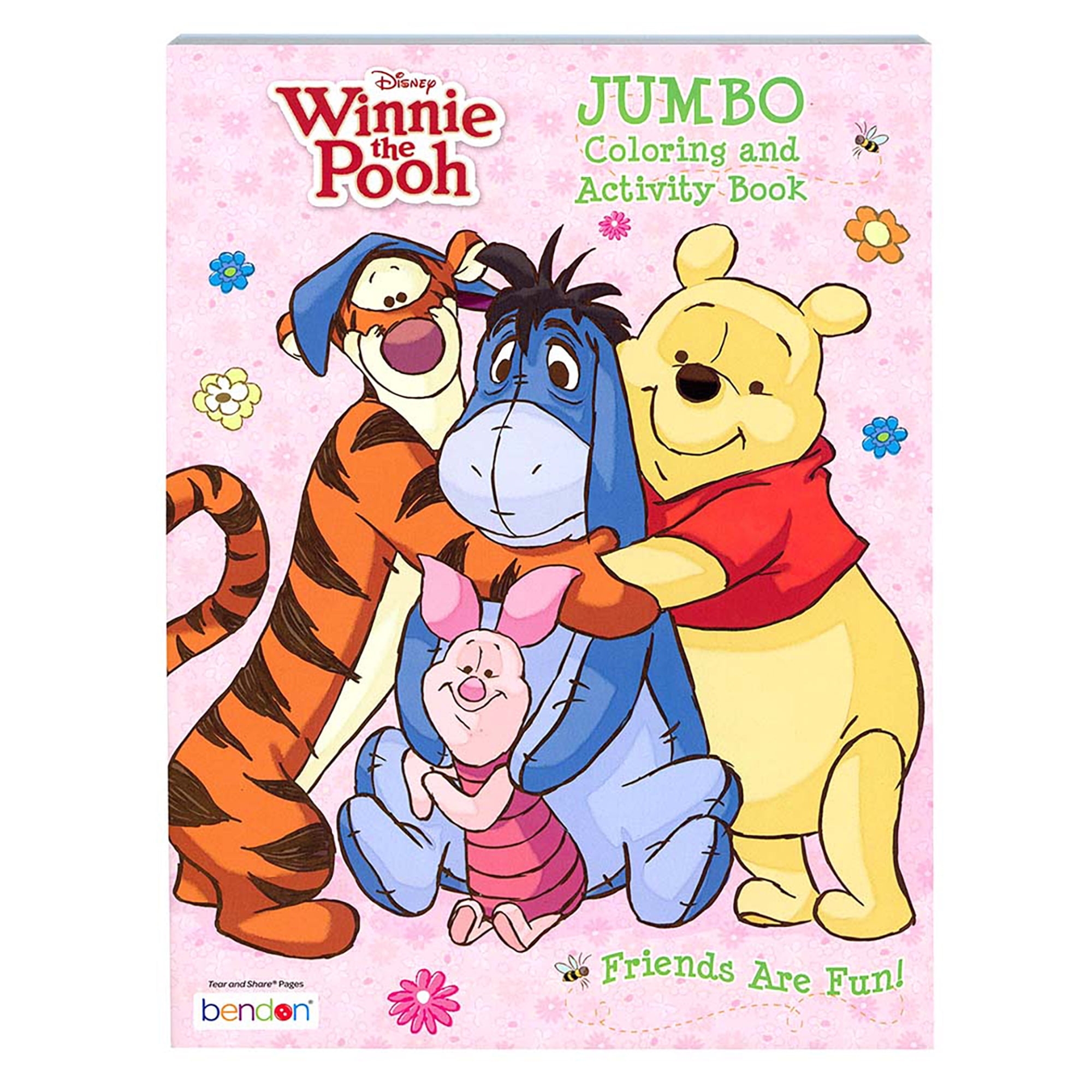 Bendon Winnie The Pooh Coloring And Activity Book 80 Pages Tear Out Sheets Walmart