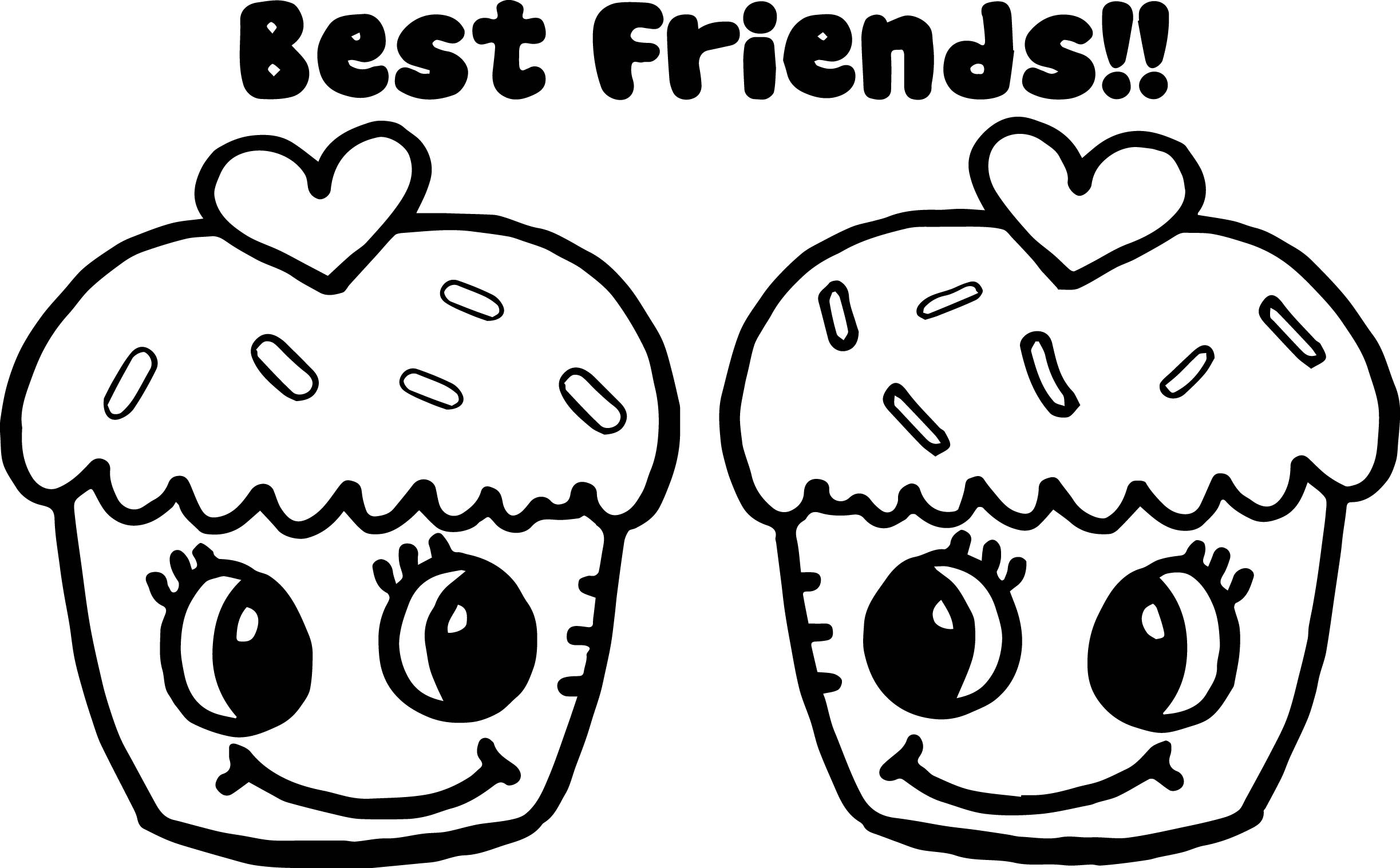 best friends forever coloring pages