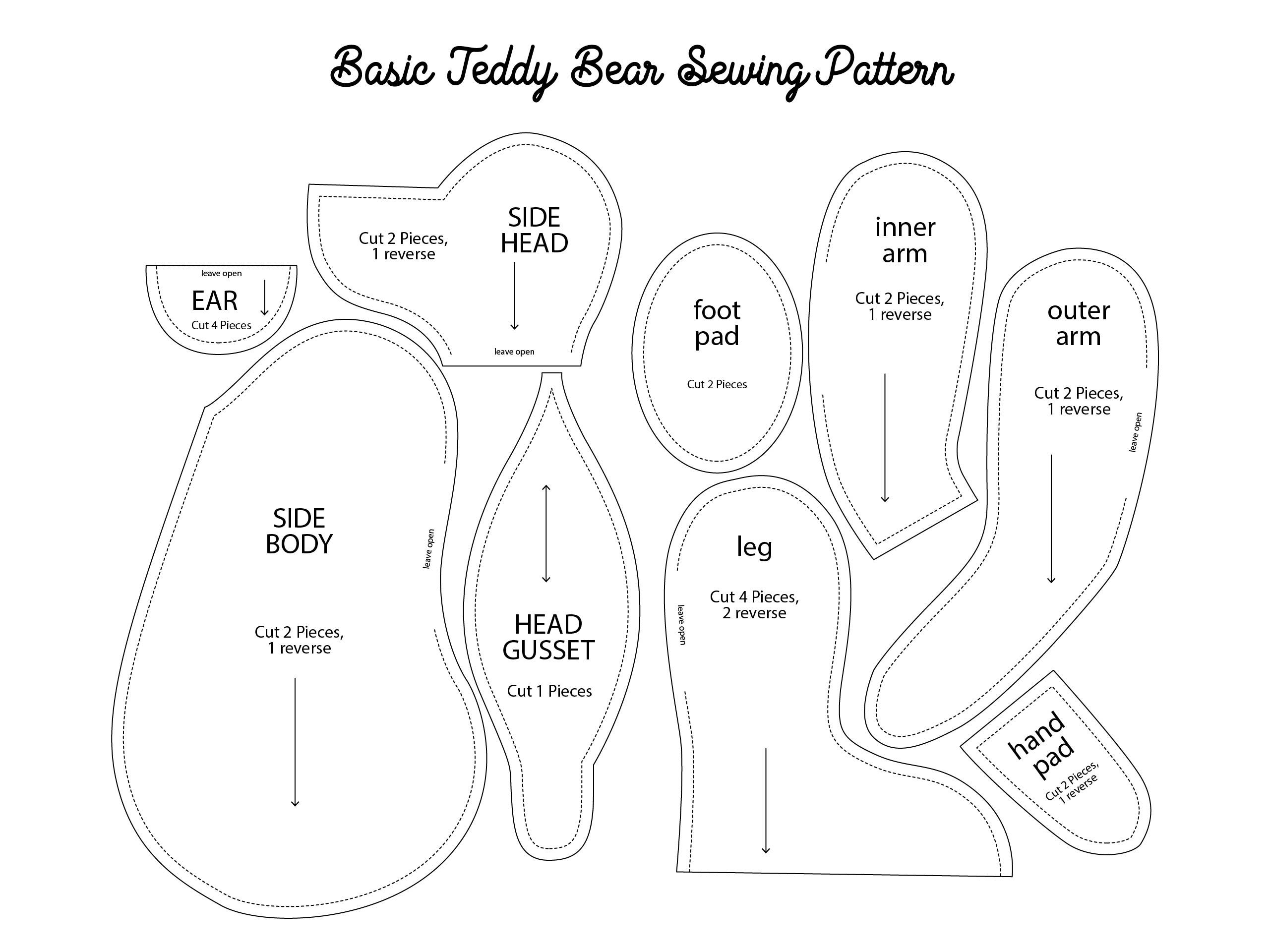 Best Sewing A Teddy Bear Shop 4 Ways To Make An Easy Teddy Bear WikiHow