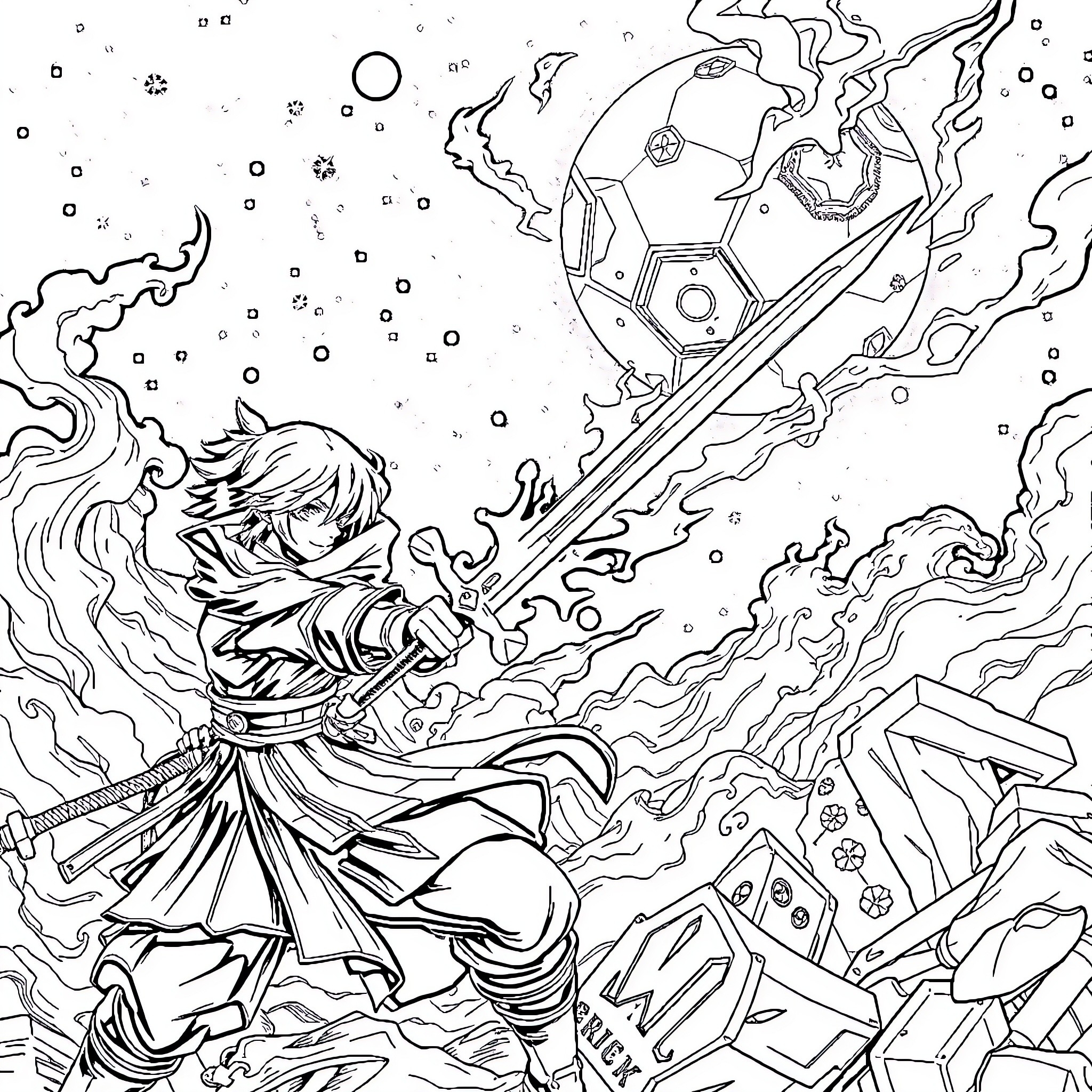 sword art online coloring pages