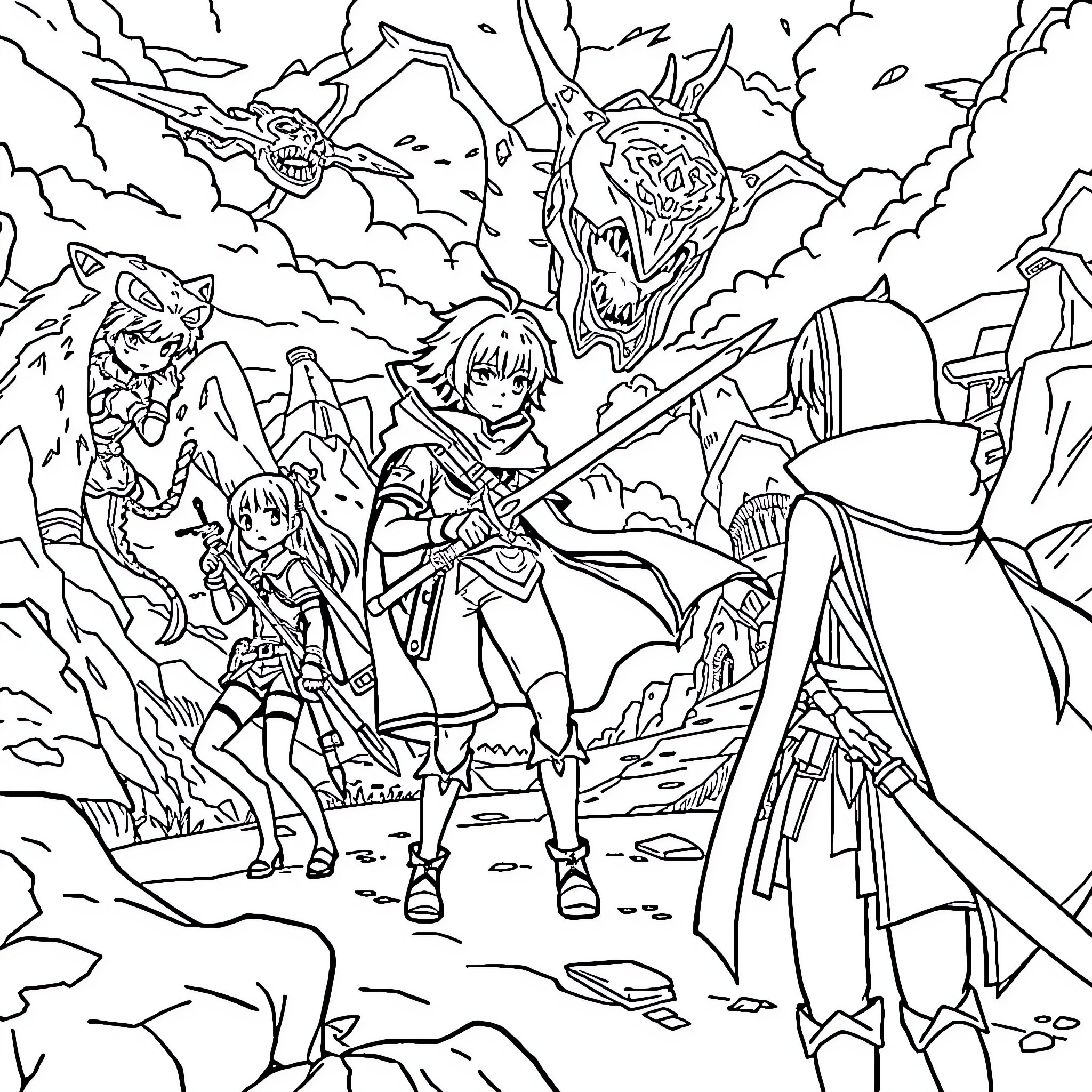 Best Sword Art Online Coloring Pages Free Printable PDF 