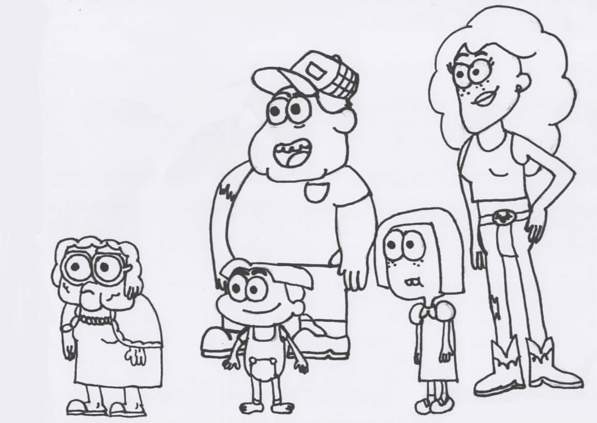 Big City Green Coloring Big City Green The Green Family Cricket Green Tilly Green Nancy Green Bill Green Alice Green Etsy Australia