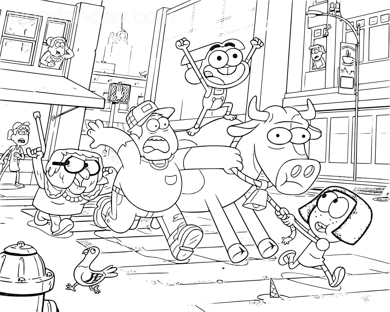 Big City Greens Coloring Pages WONDER DAY Coloring Pages For Children And Adults