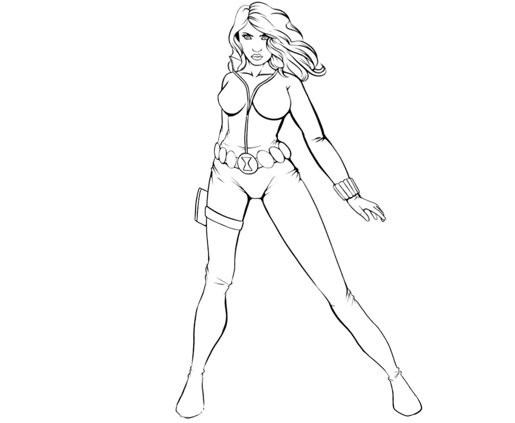 Black Widow Coloring Pages Best Coloring Pages For Kids