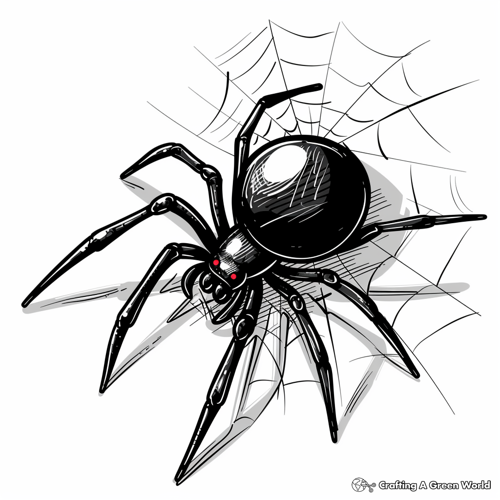 Black Widow Coloring Pages Free Printable 