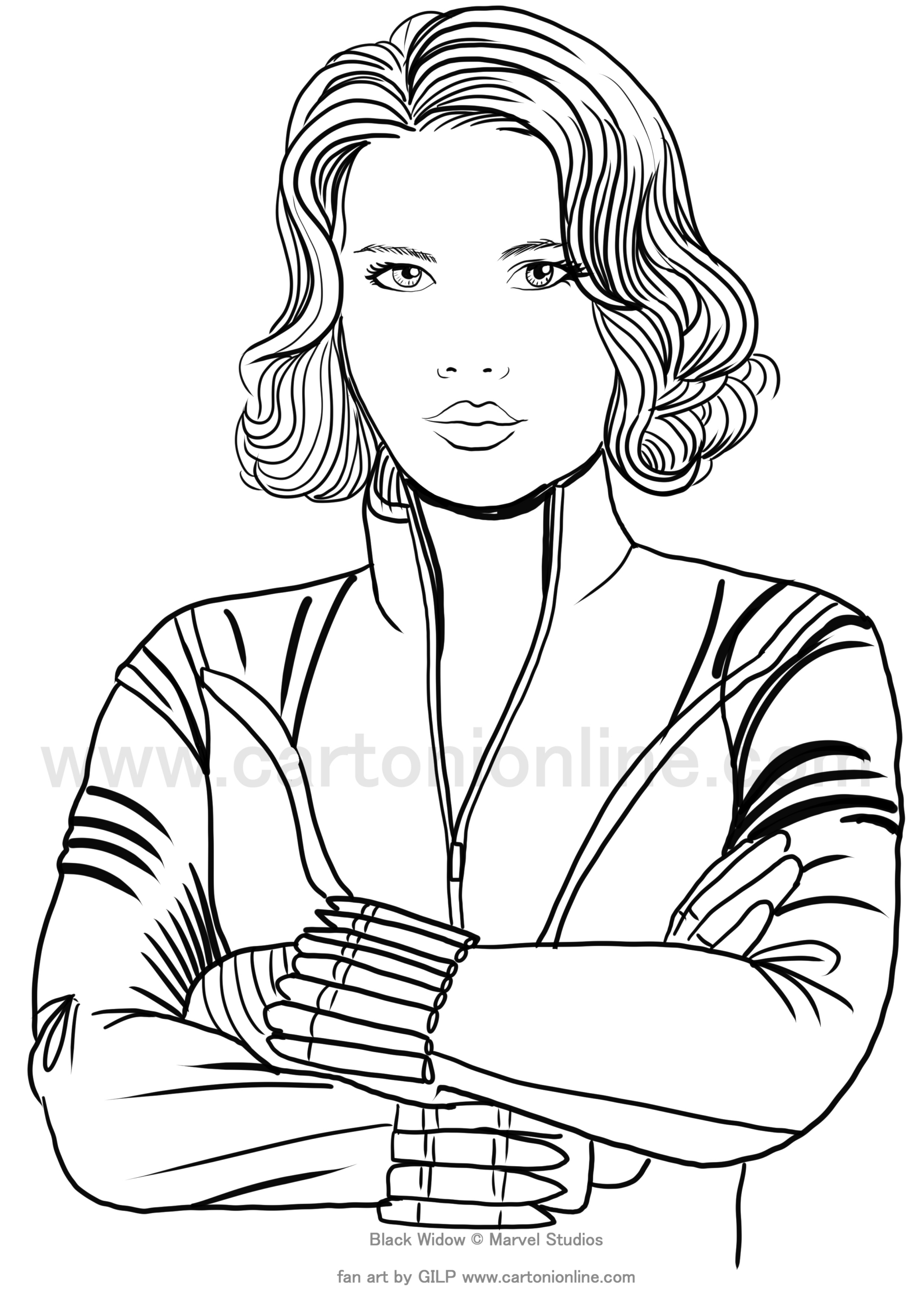Black Widow movie Coloring Pages